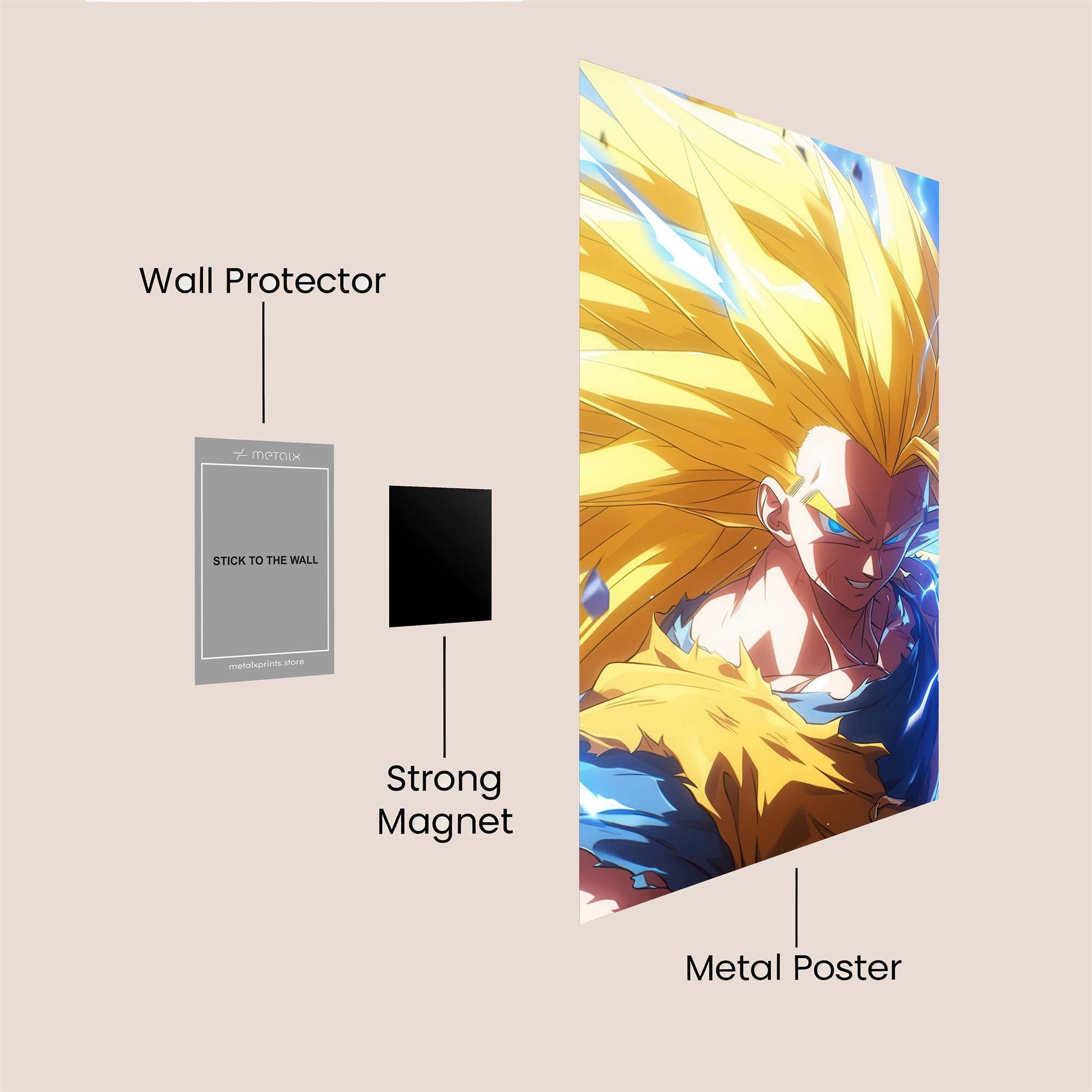 Broly Rage Safe Wall Magnetic / M