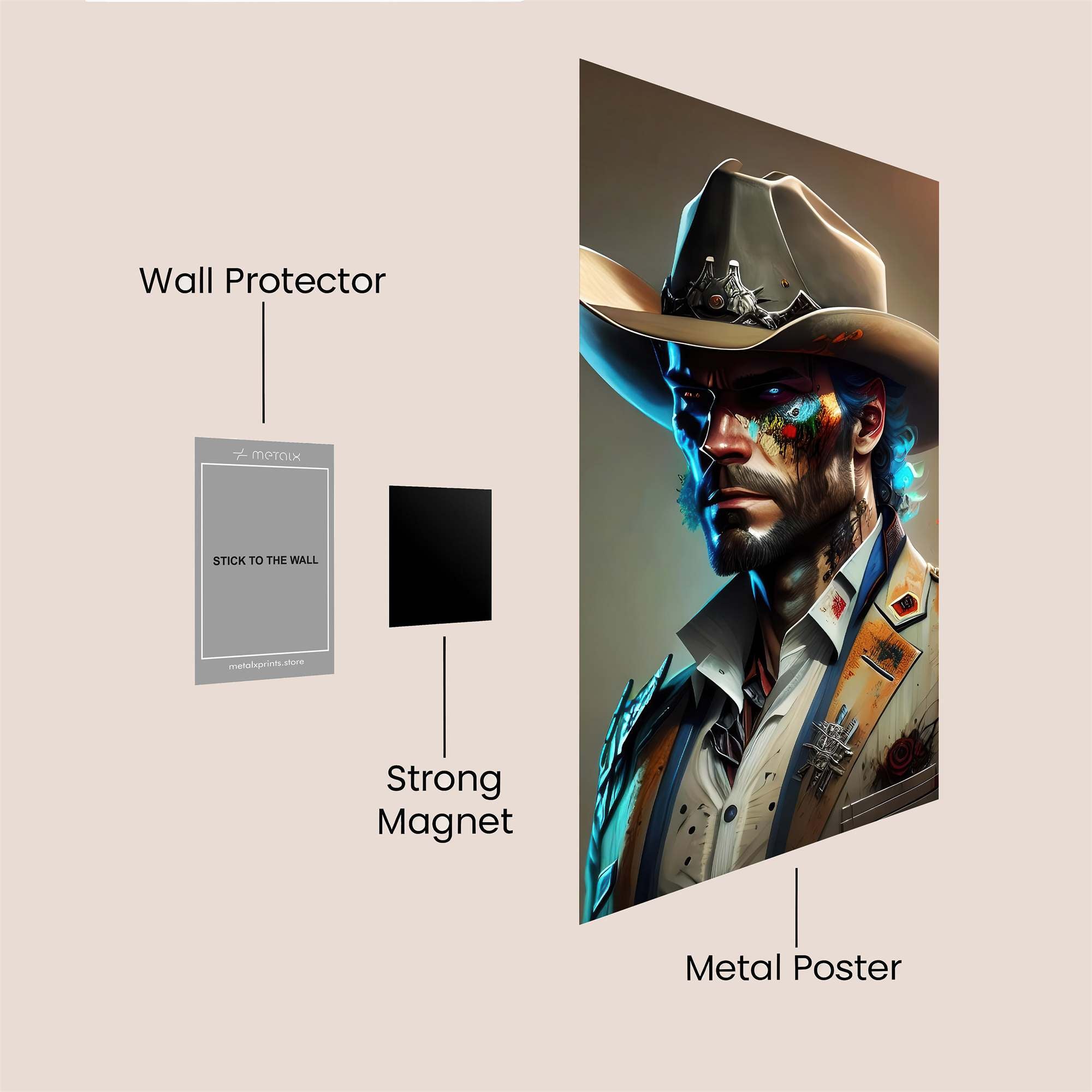 Cowboy Enigma Safe Wall Magnetic / M