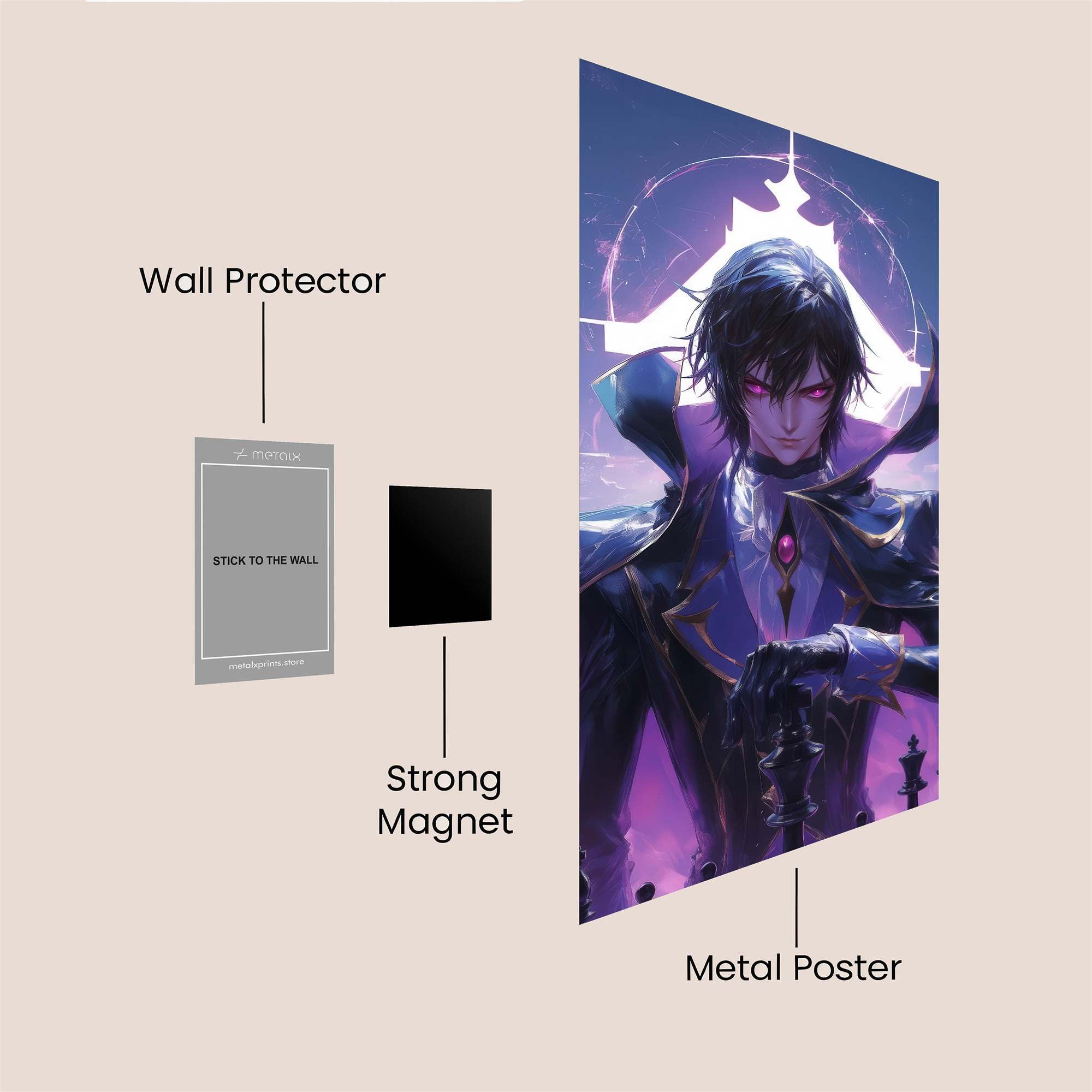 Prince Enigmatic Safe Wall Magnetic / M