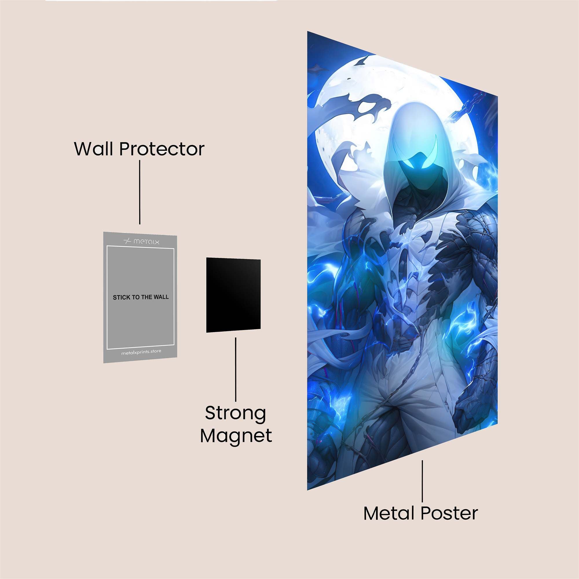 Moonlit Fury Safe Wall Magnetic / M
