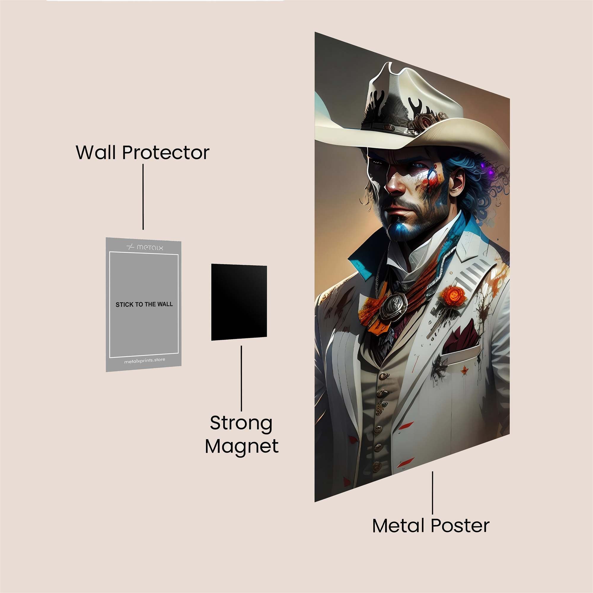 Cowboy Enigma Safe Wall Magnetic / M