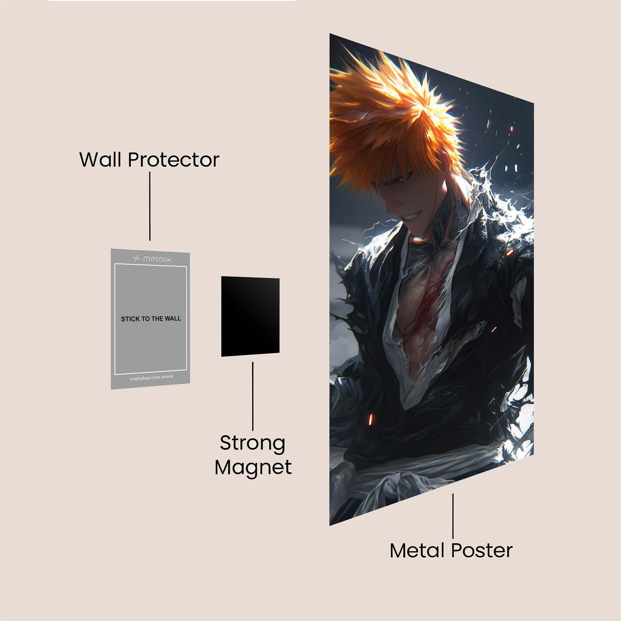 Ichigo Resolute Safe Wall Magnetic / M