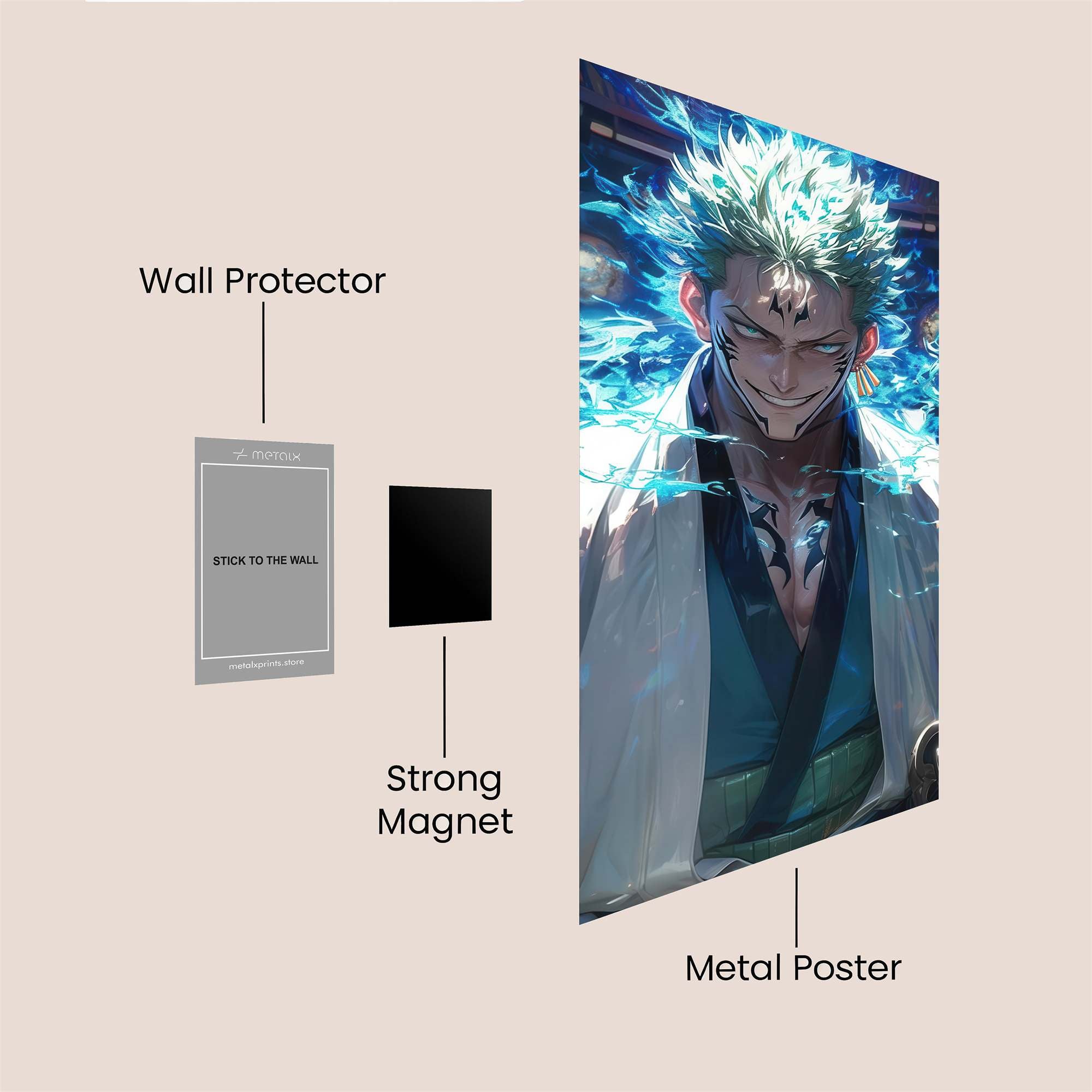 Roronoa Radiant Safe Wall Magnetic / M