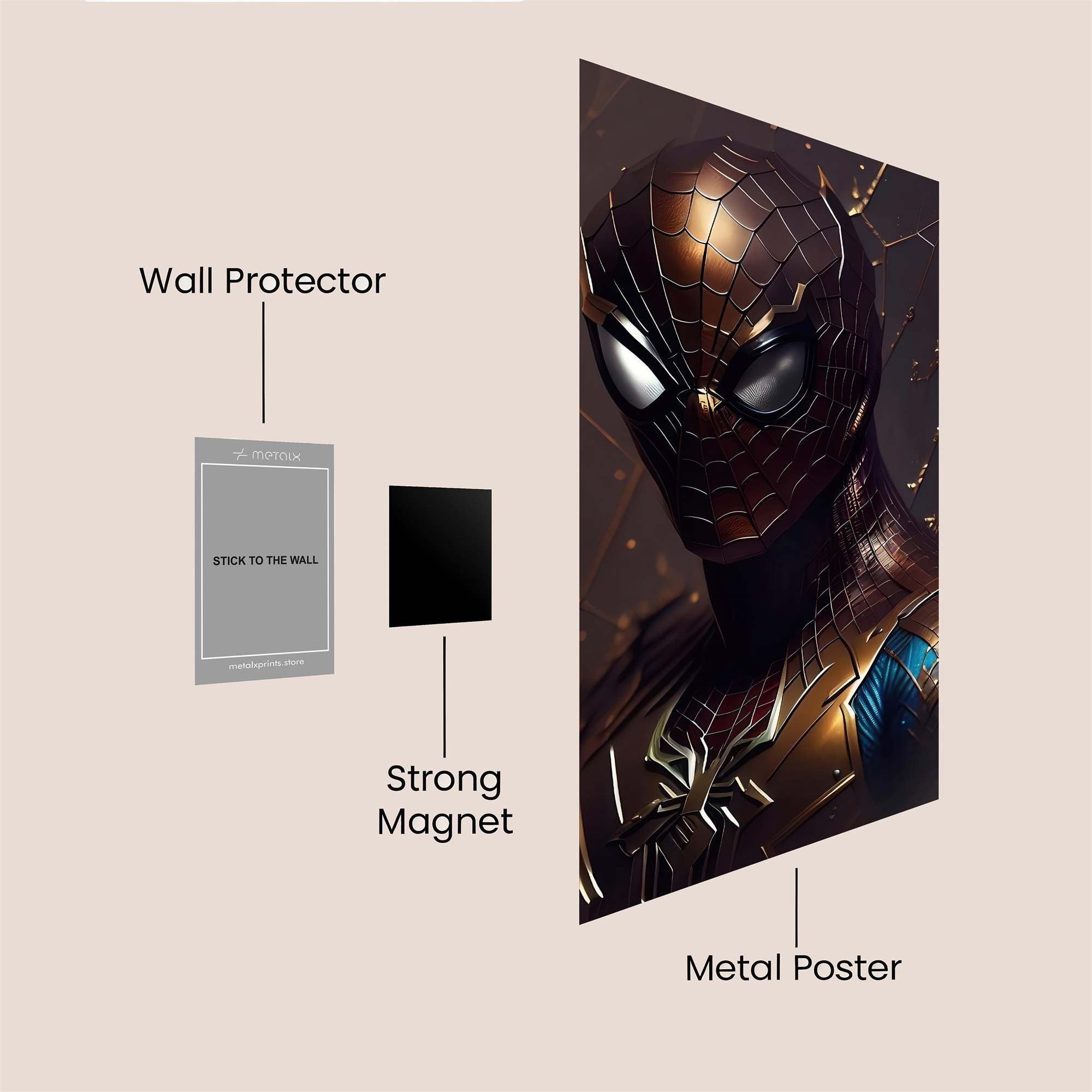Spider Resolute Safe Wall Magnetic / M