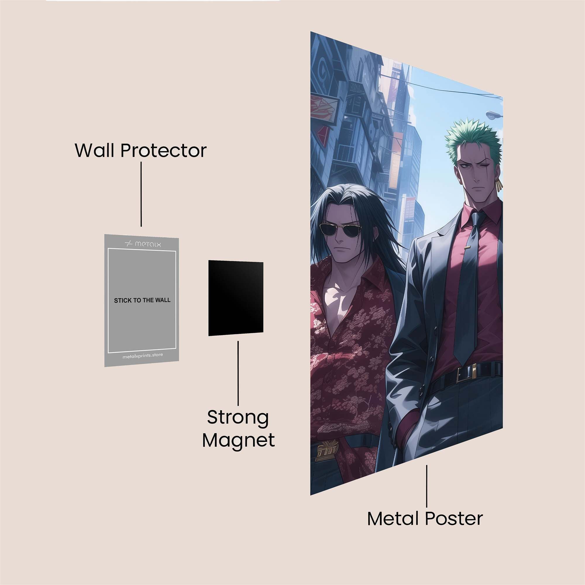 Zoro Swagger Safe Wall Magnetic / M