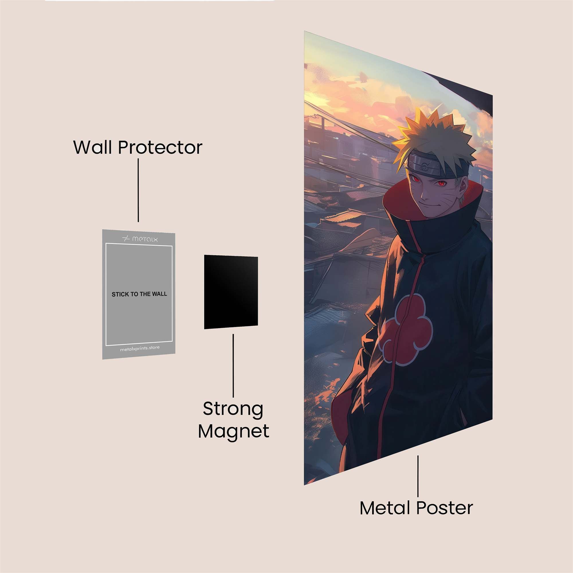 Naruto Twilight Safe Wall Magnetic / M