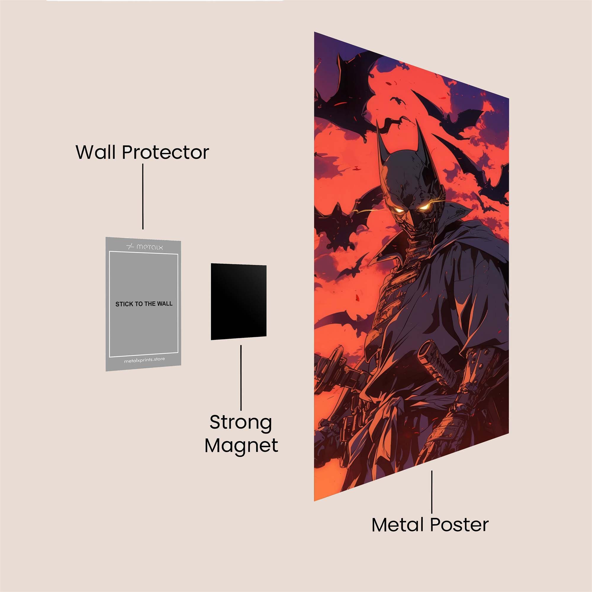 Batman Vengeful Safe Wall Magnetic / M