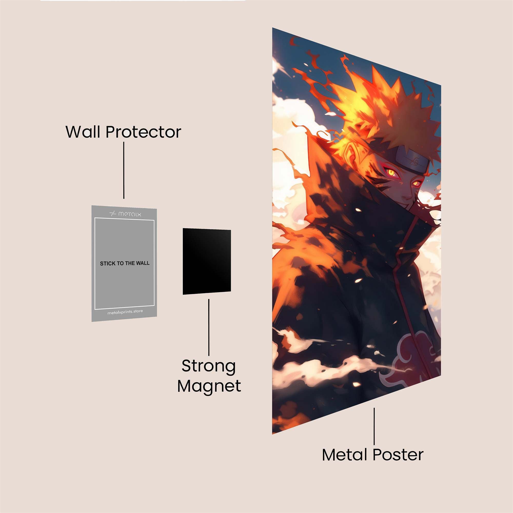 Naruto Ascendant Safe Wall Magnetic / M