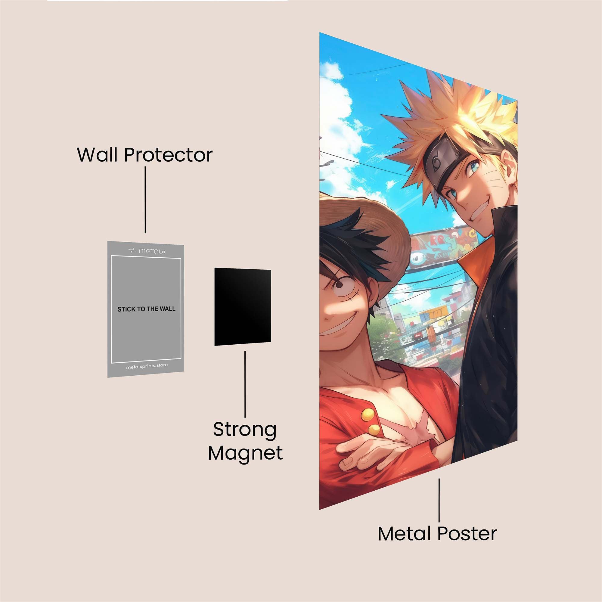 Pirate Ninja Safe Wall Magnetic / M