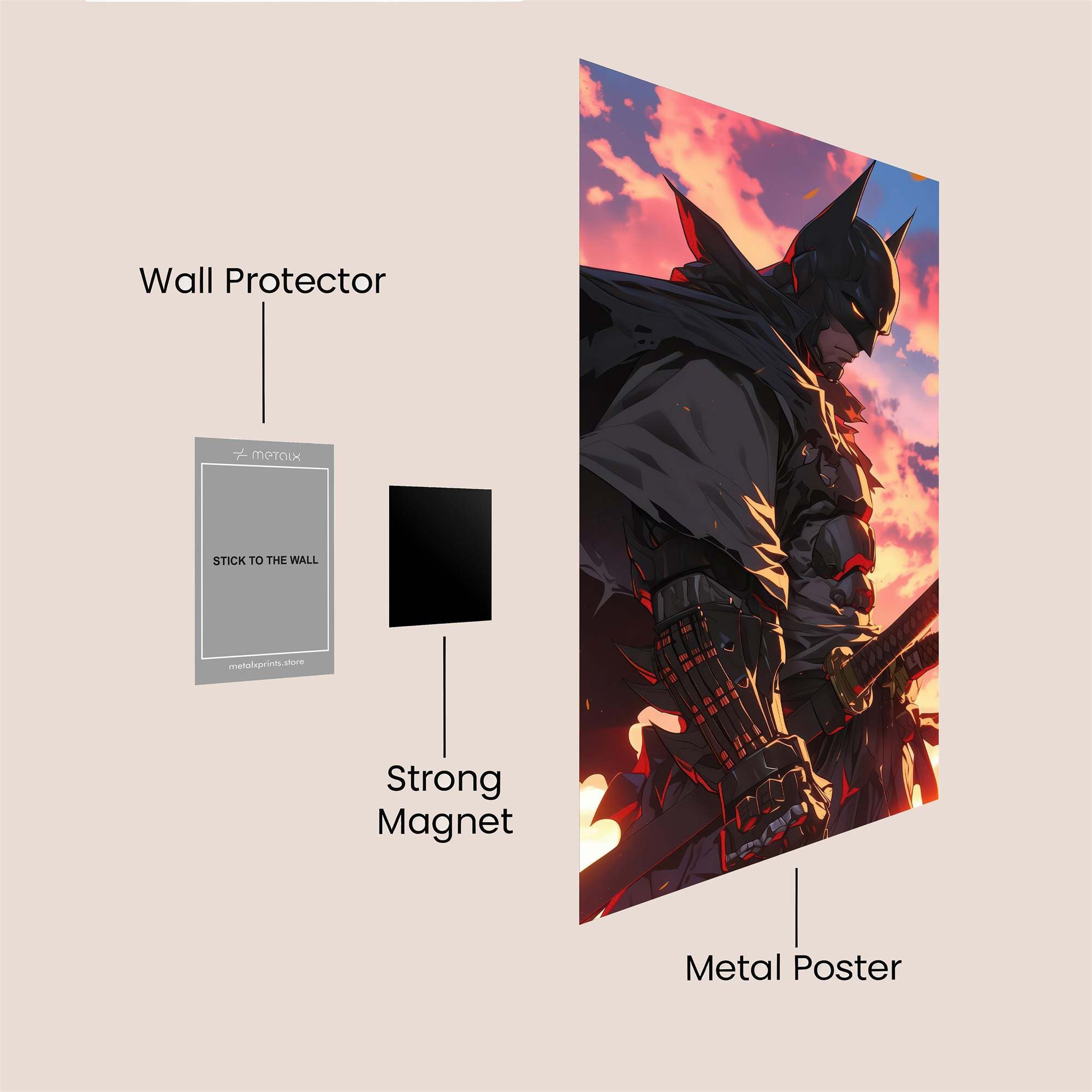 Batman Serenity Safe Wall Magnetic / M