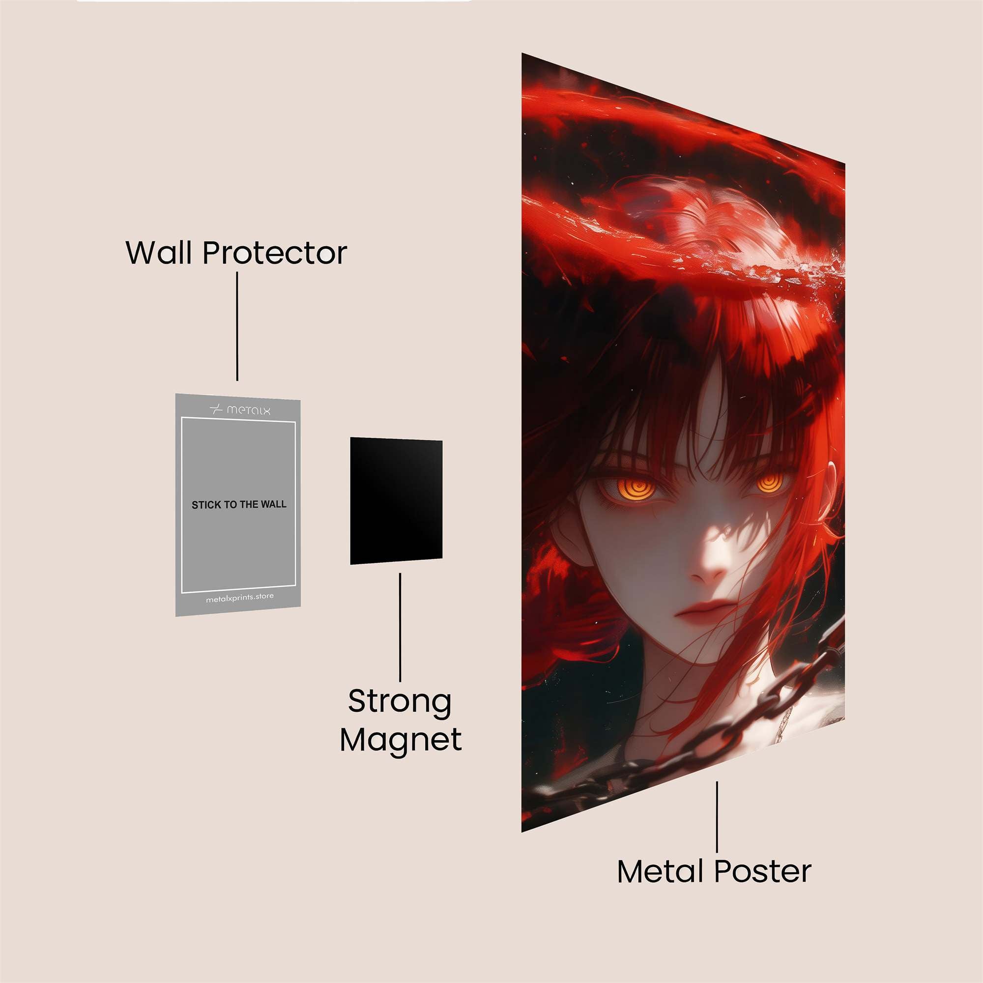 Crimson Halo Safe Wall Magnetic / M