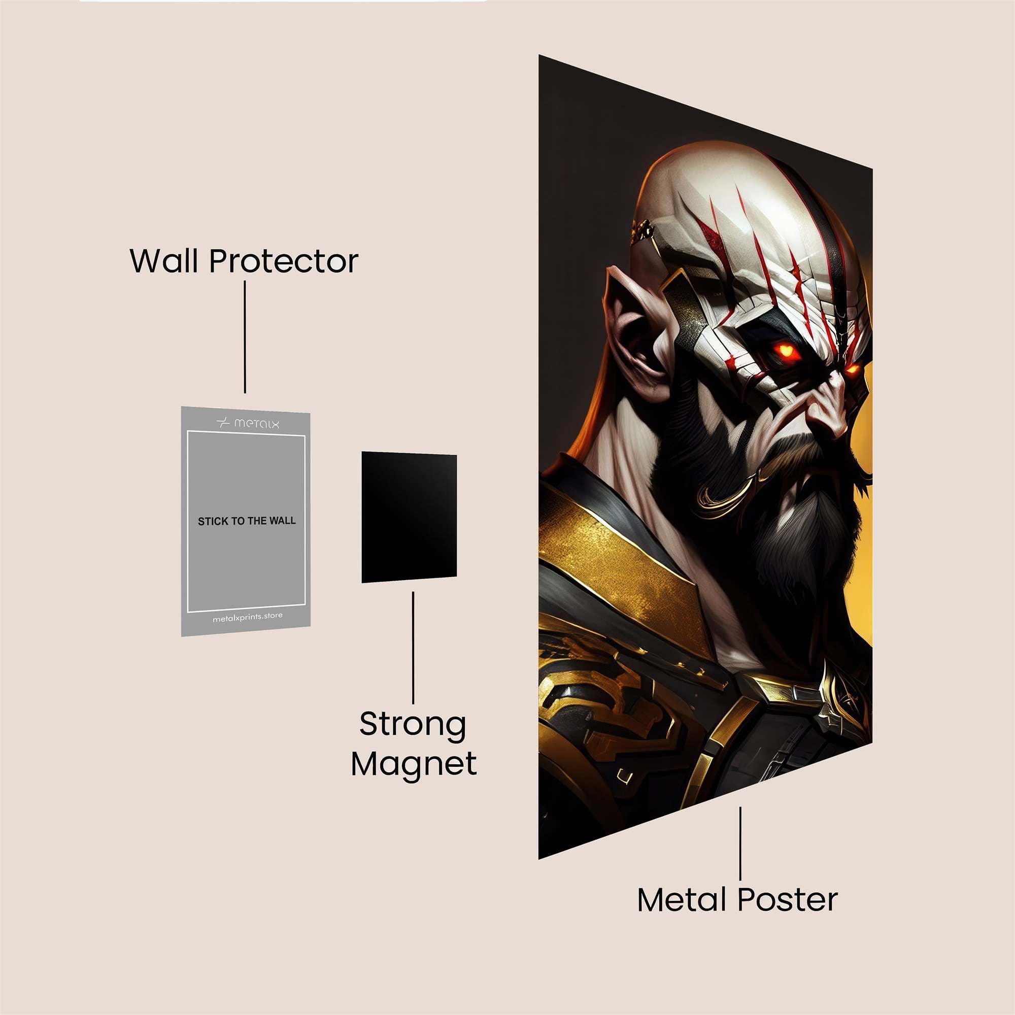Kratos Enraged Safe Wall Magnetic / M