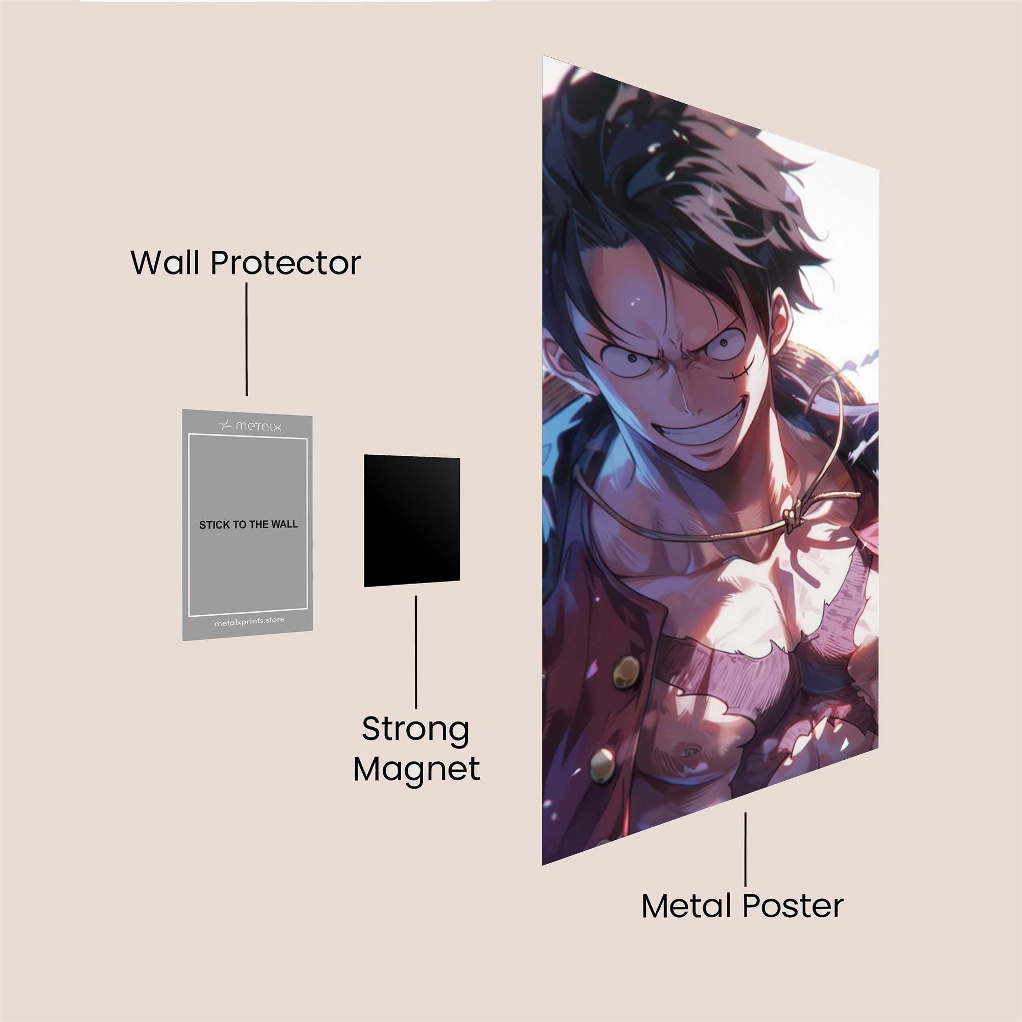Luffy Radiant Safe Wall Magnetic / M