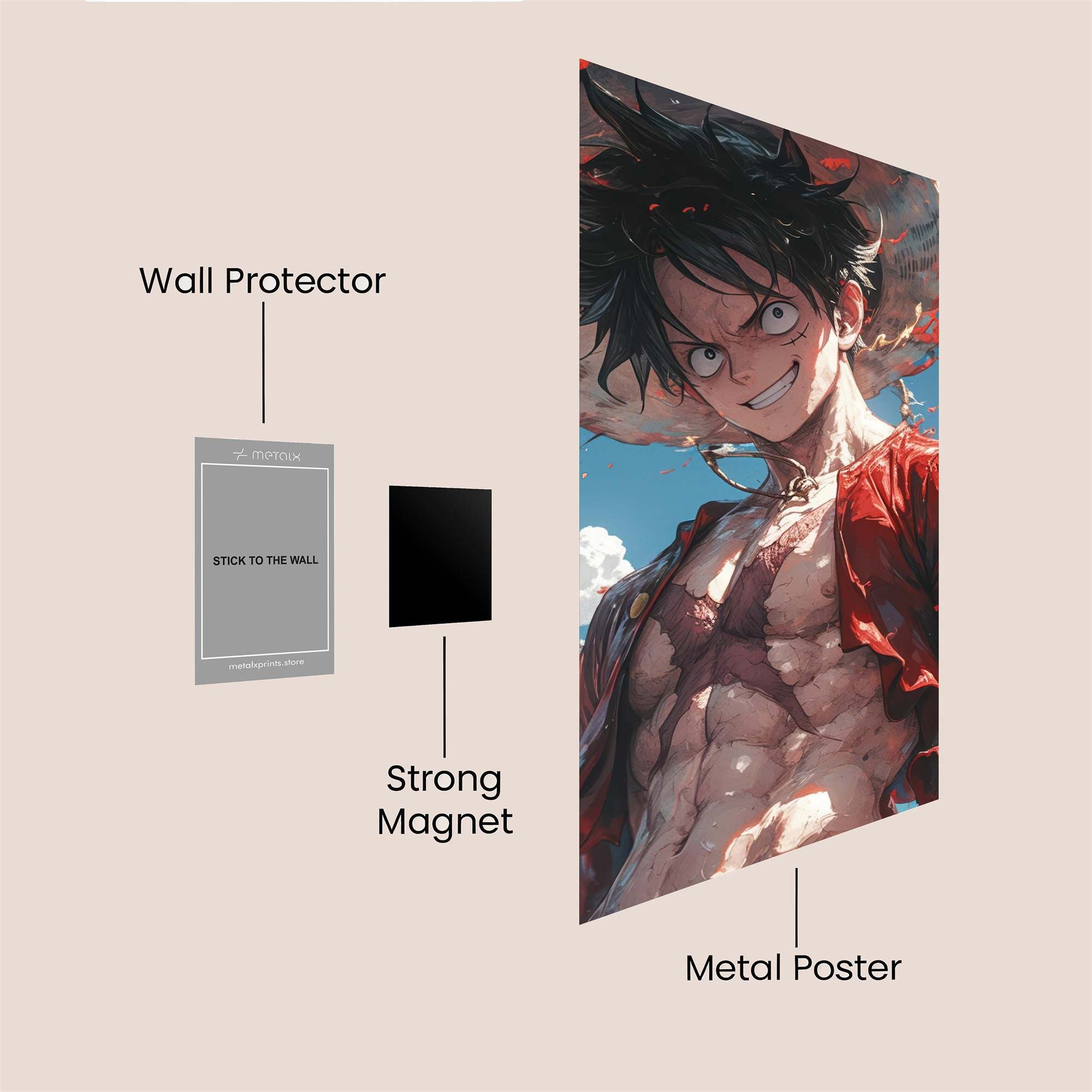 Luffy Radiant Safe Wall Magnetic / M