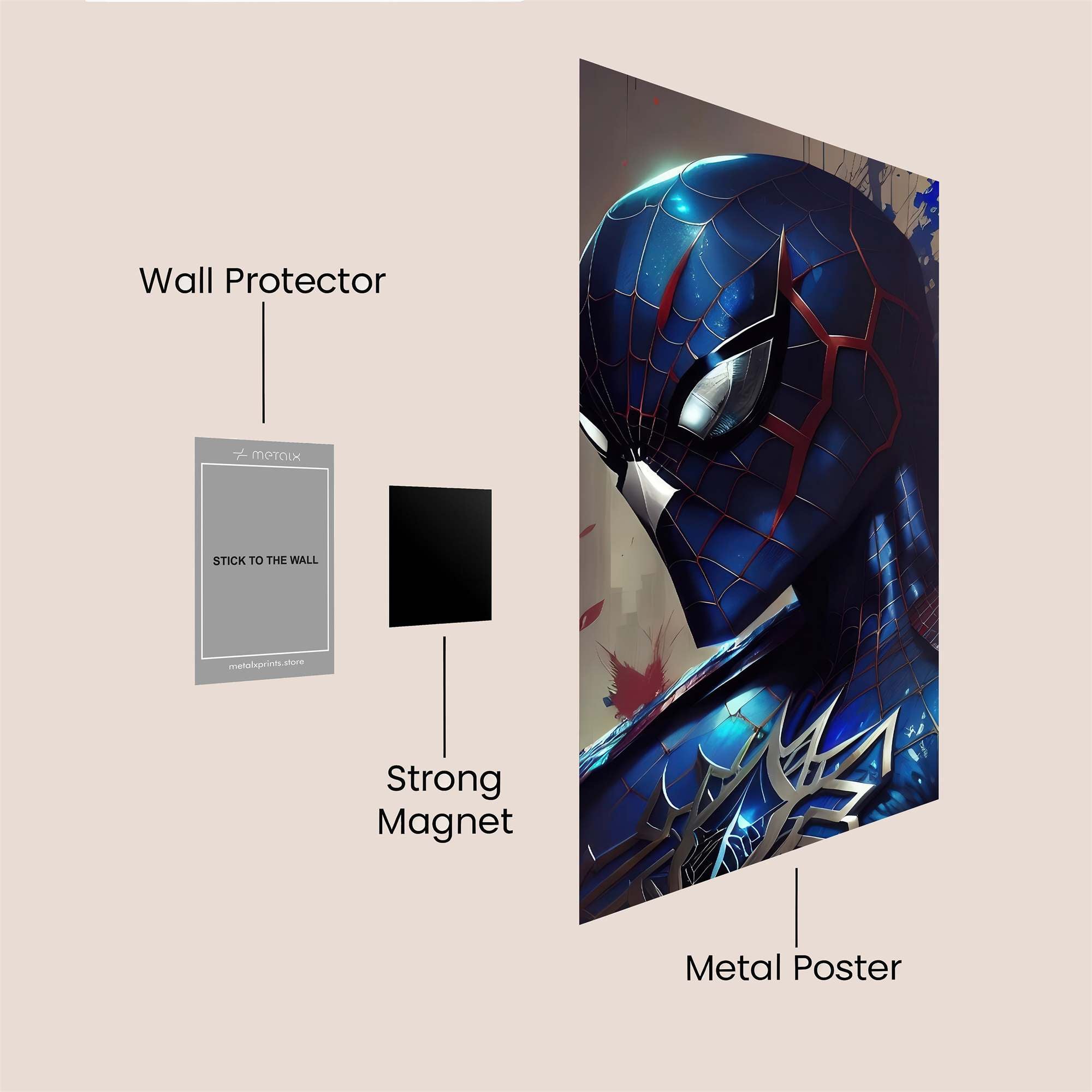 Spider Somber Safe Wall Magnetic / M