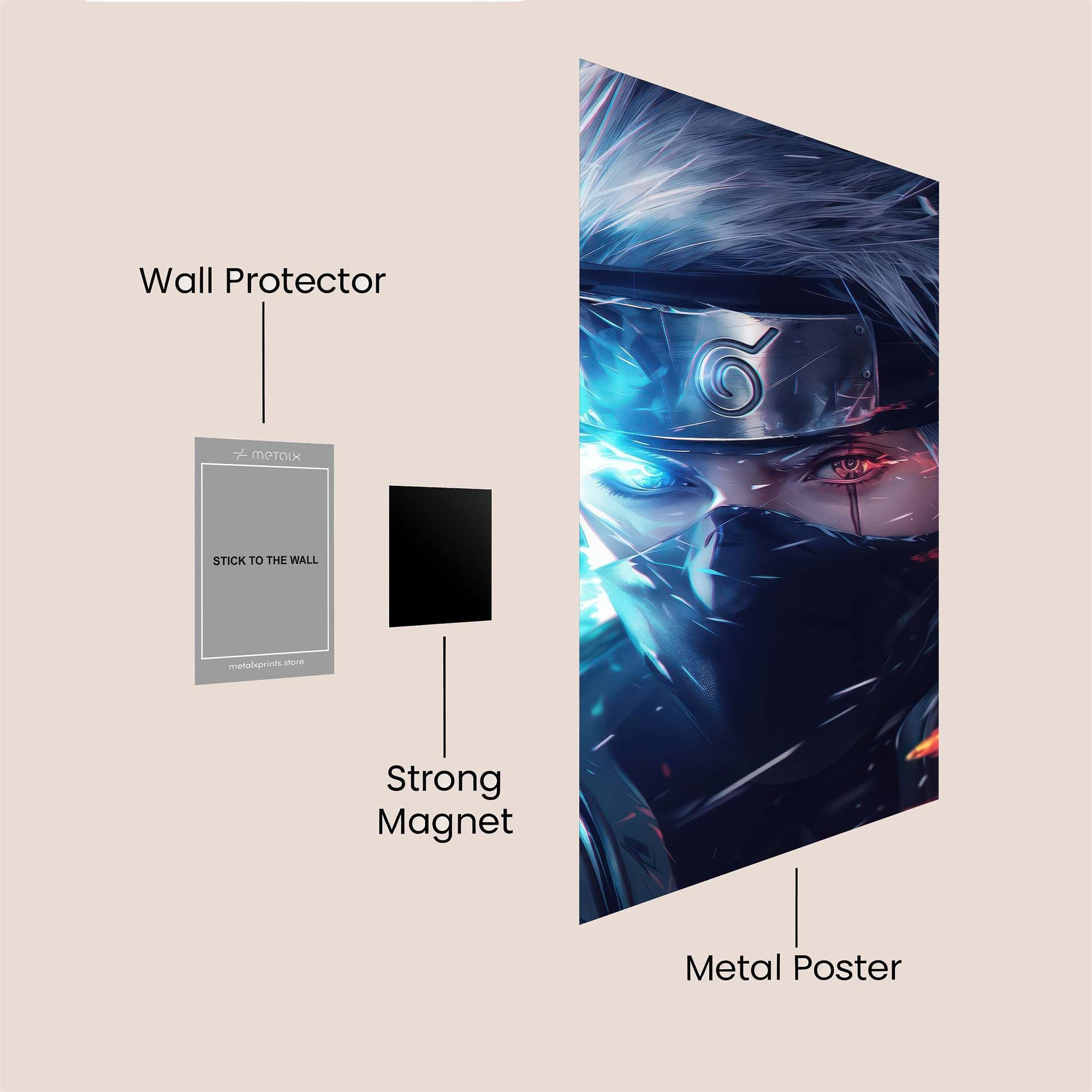 Kakashi Eerie Safe Wall Magnetic / M