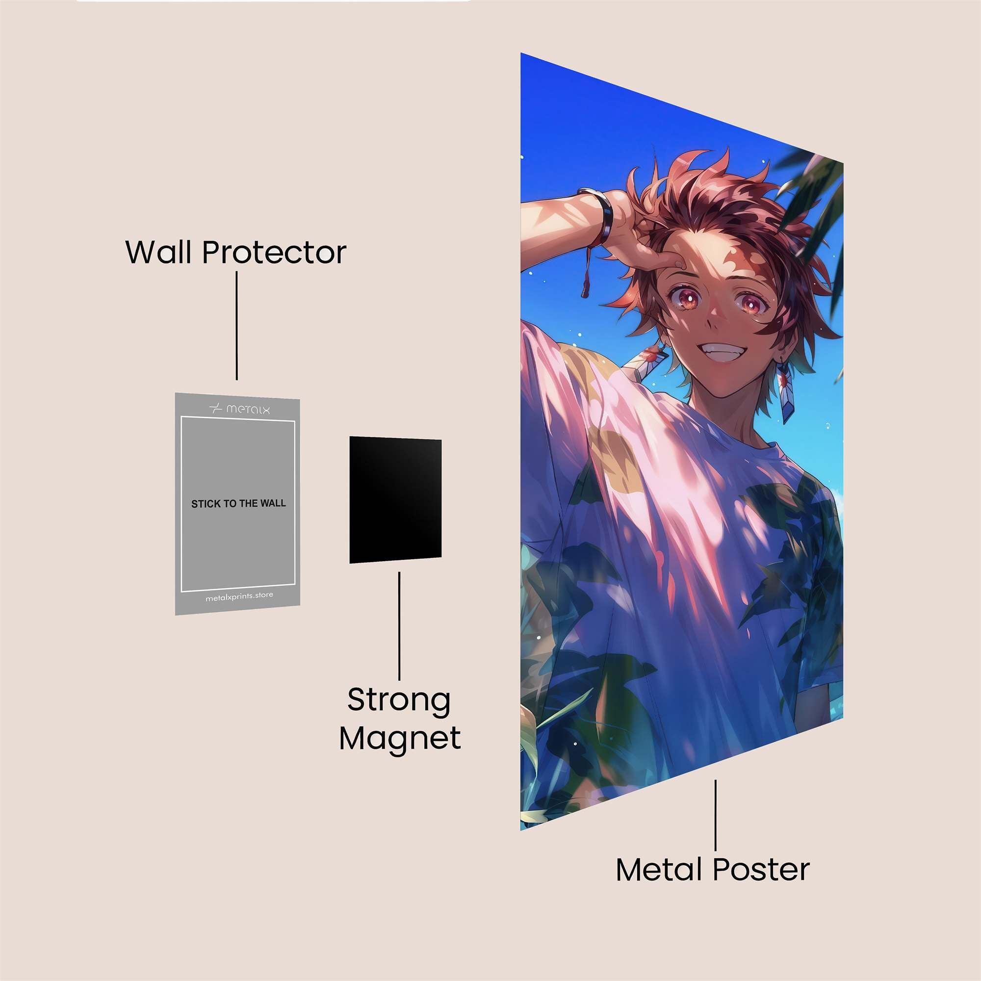 Tanjiro Tranquil Safe Wall Magnetic / M