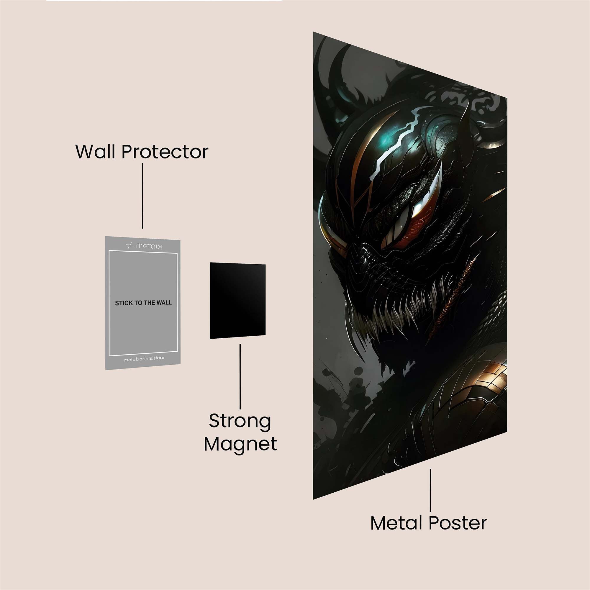 Venom Menace Safe Wall Magnetic / M