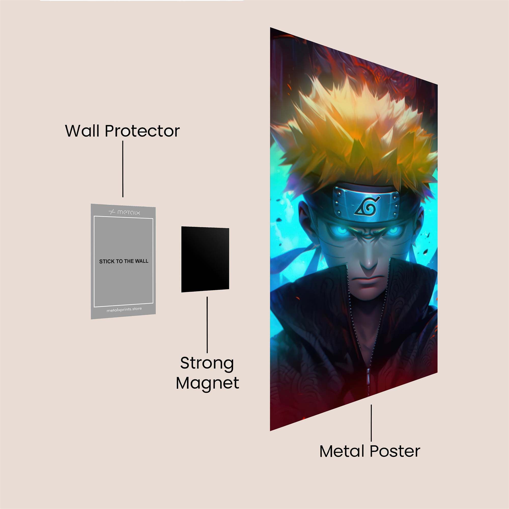 Naruto Eclipsed Safe Wall Magnetic / M