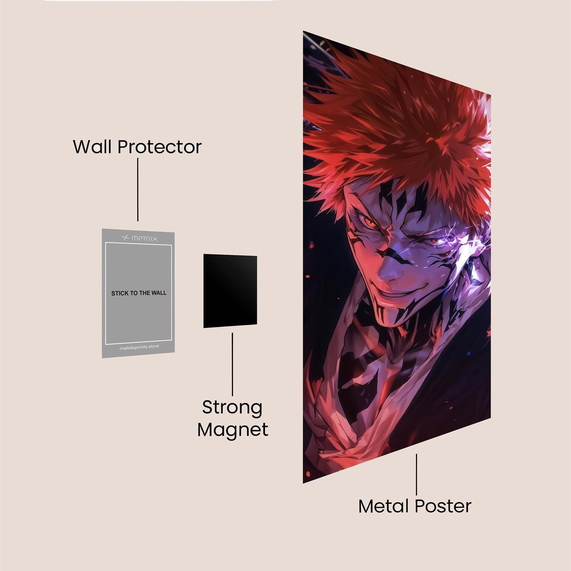 Sukuna Malevolent Safe Wall Magnetic / M