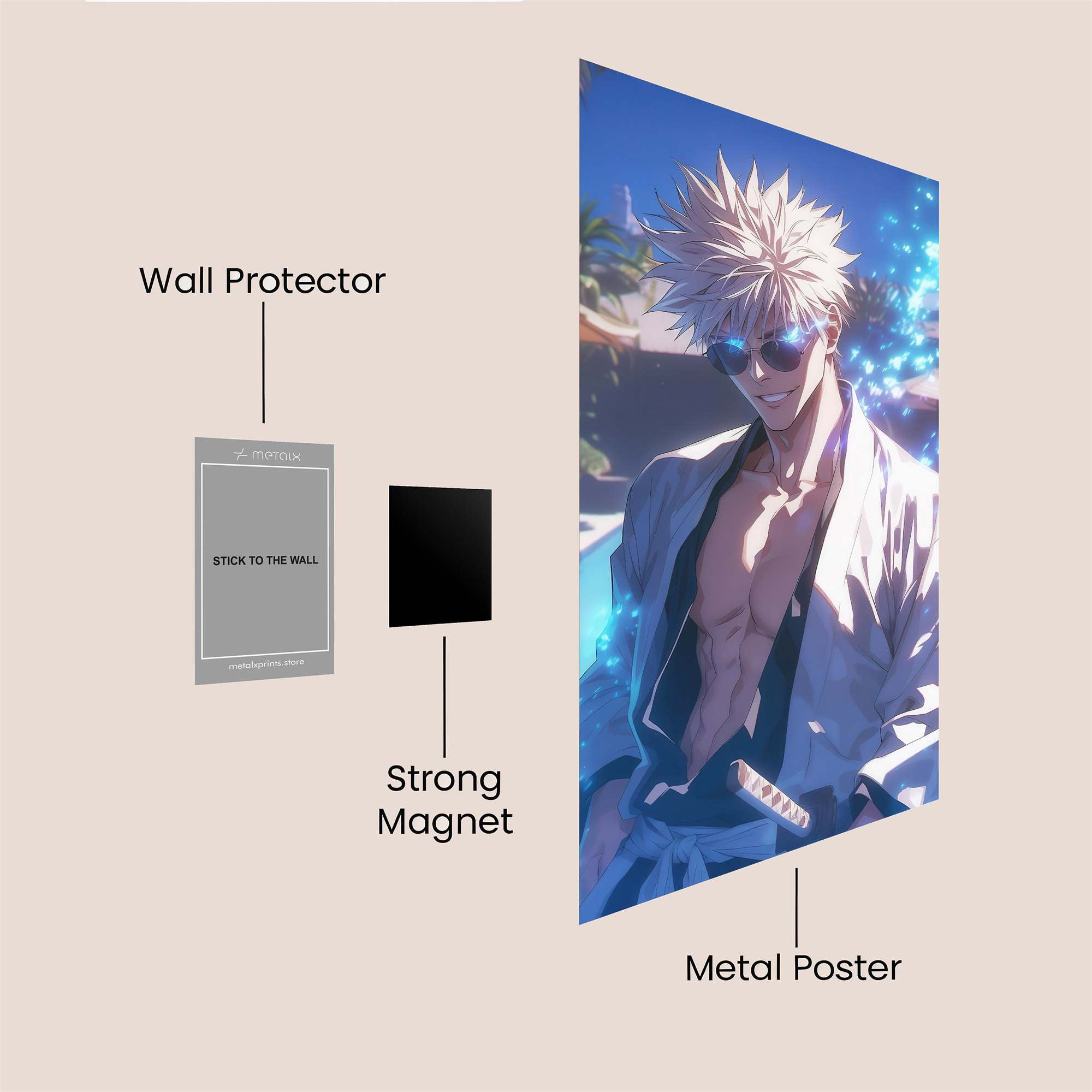 Silver Swagger Safe Wall Magnetic / M