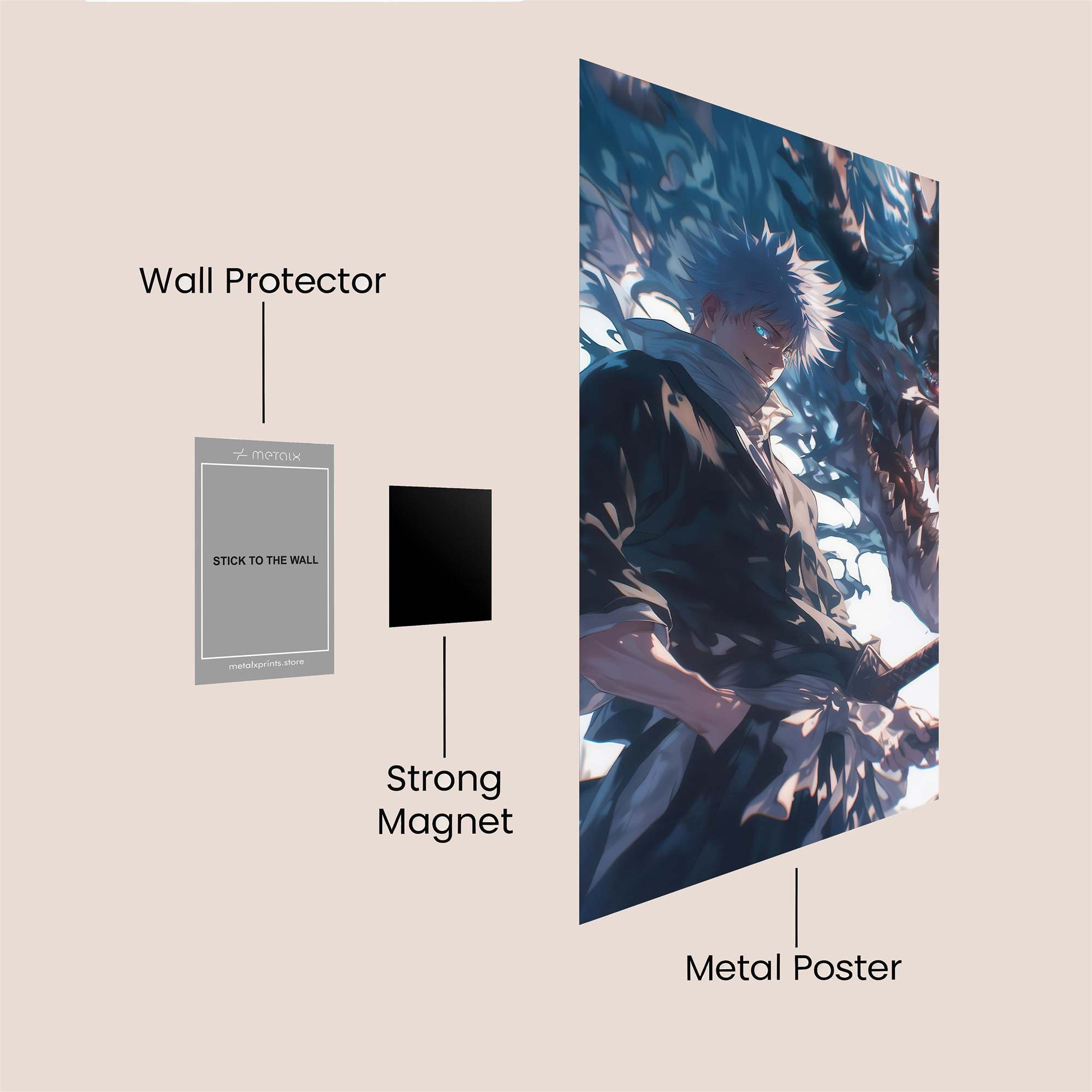 Silver Valor Safe Wall Magnetic / M