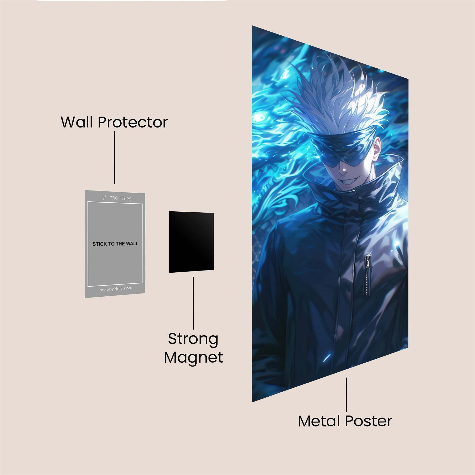 Gojo Mystic Safe Wall Magnetic / M