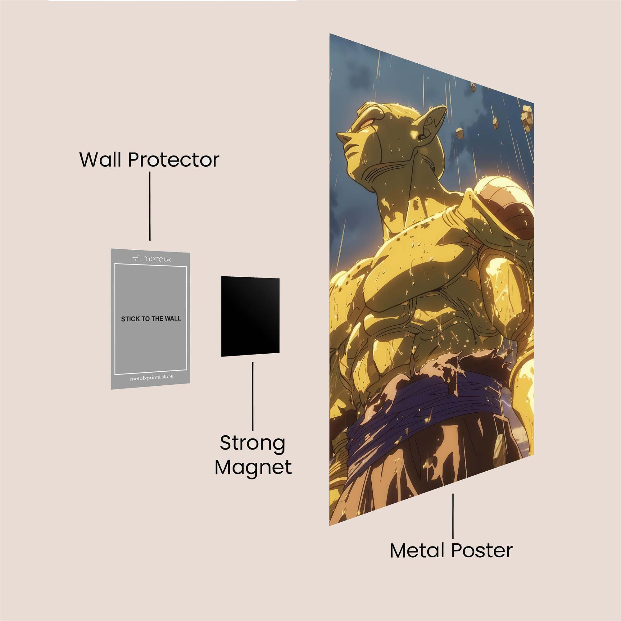 Golden Fury Safe Wall Magnetic / M