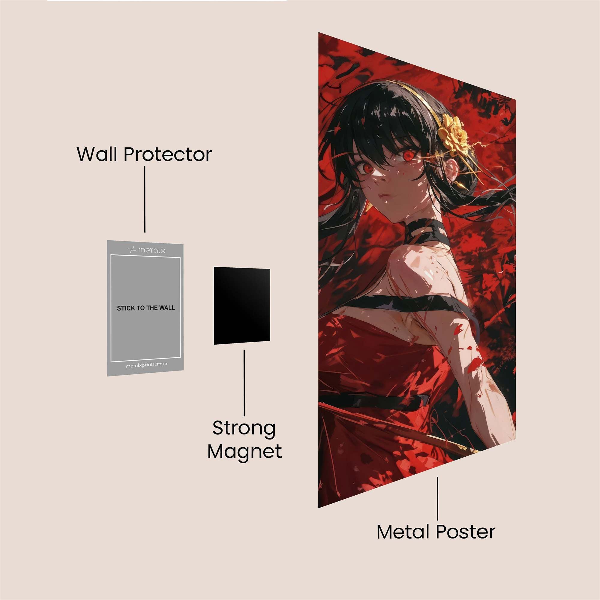 Demon's Wrath Safe Wall Magnetic / M