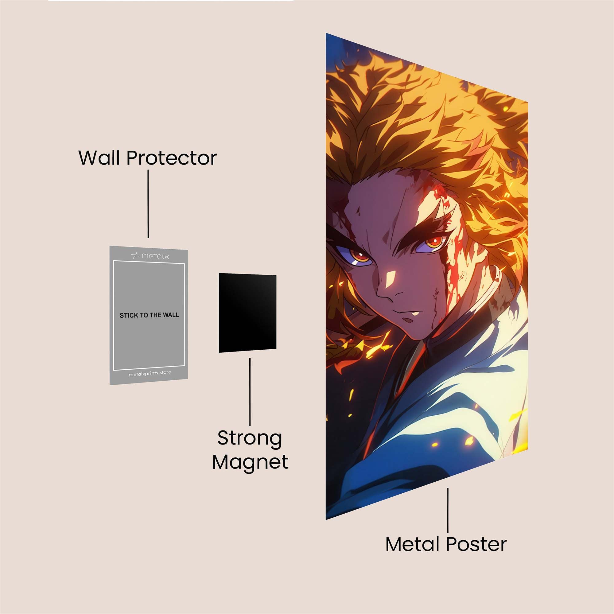 Akaza Fierce Safe Wall Magnetic / M