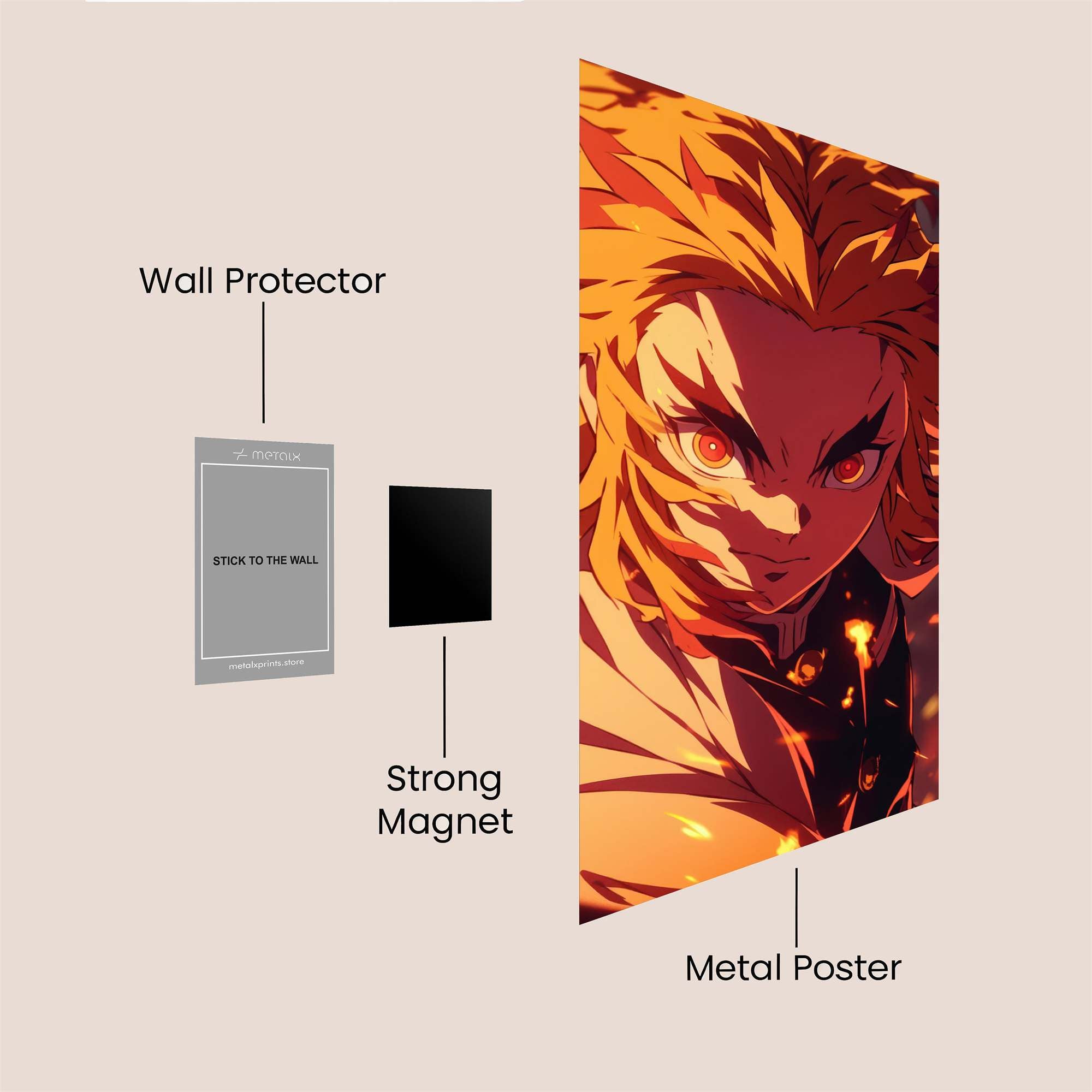 Akaza Fierce Safe Wall Magnetic / M