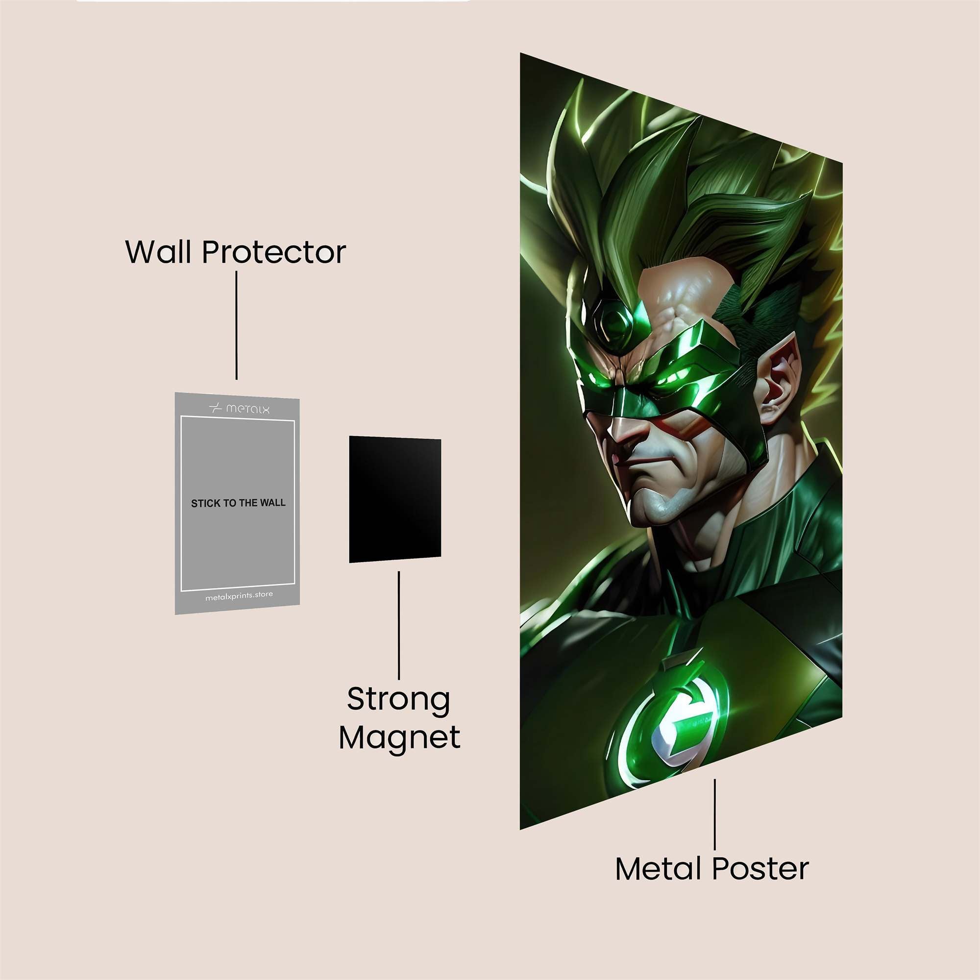 Lantern Rage Safe Wall Magnetic / M