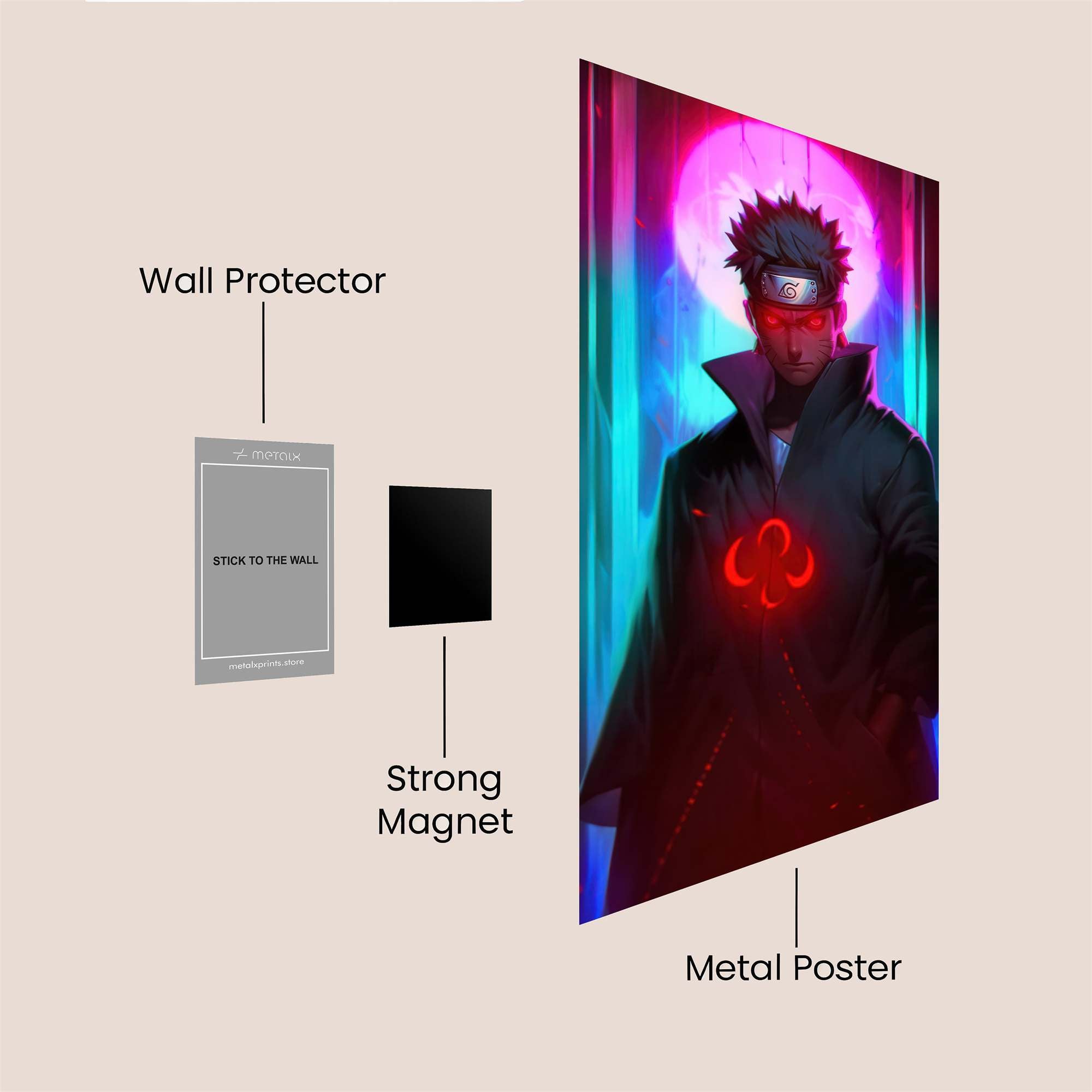 Nagato Neon Safe Wall Magnetic / M