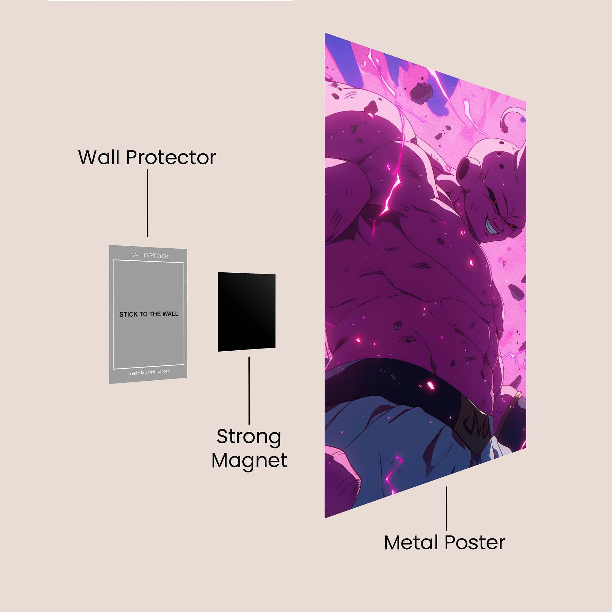 Beerus Fierce Safe Wall Magnetic / M