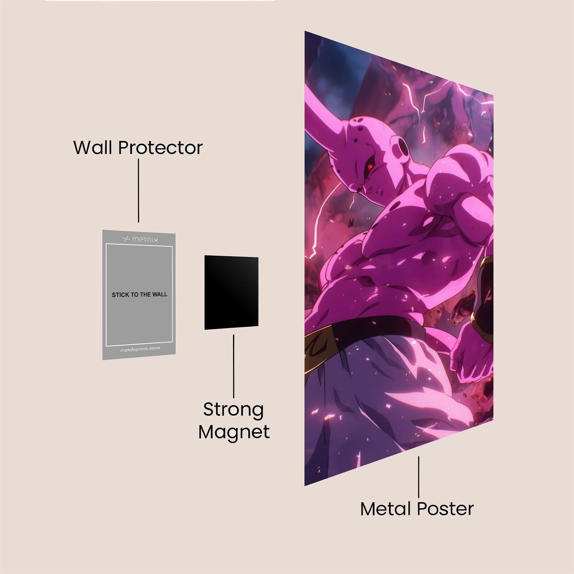 Beerus Fierce Safe Wall Magnetic / M