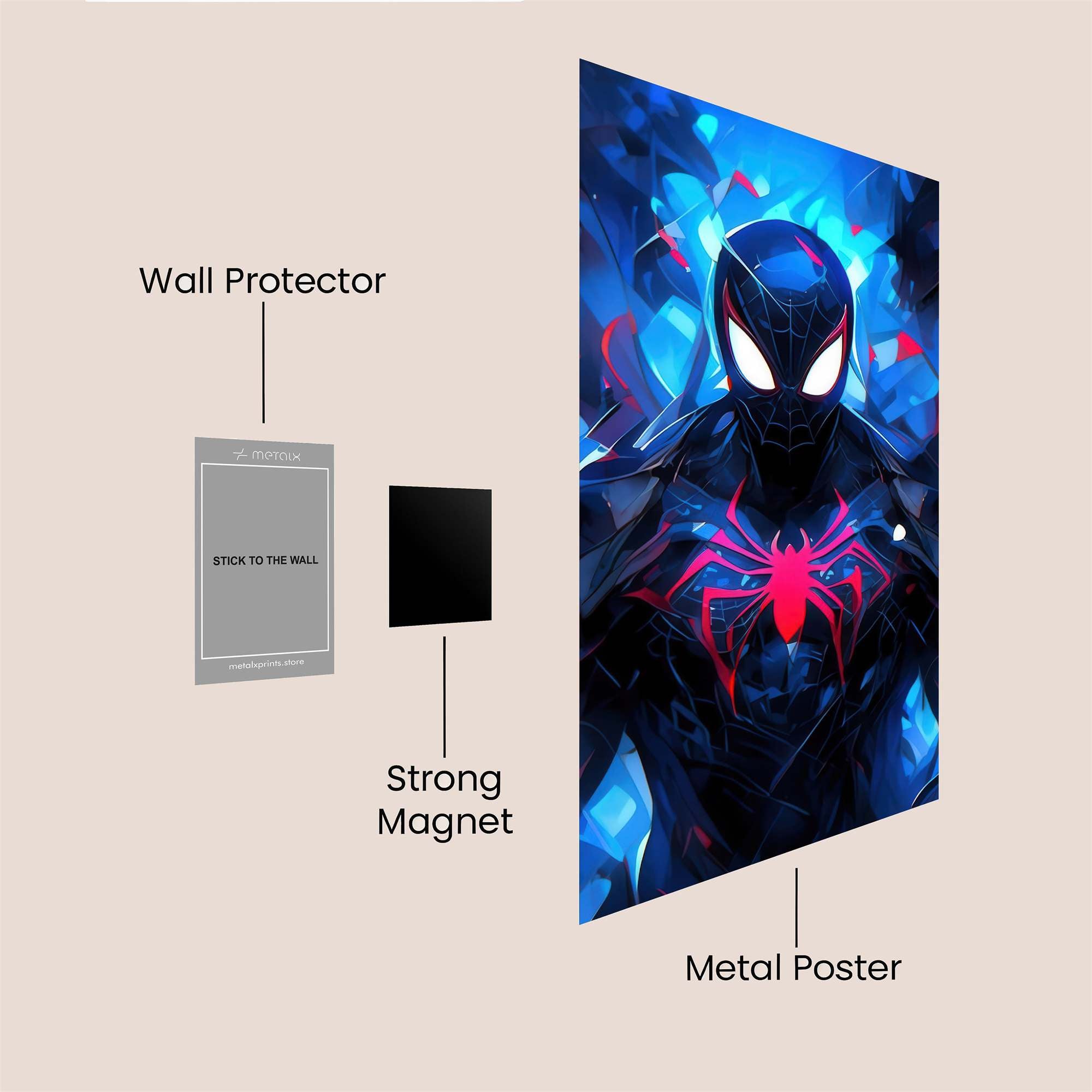 Spider Intensity Safe Wall Magnetic / M