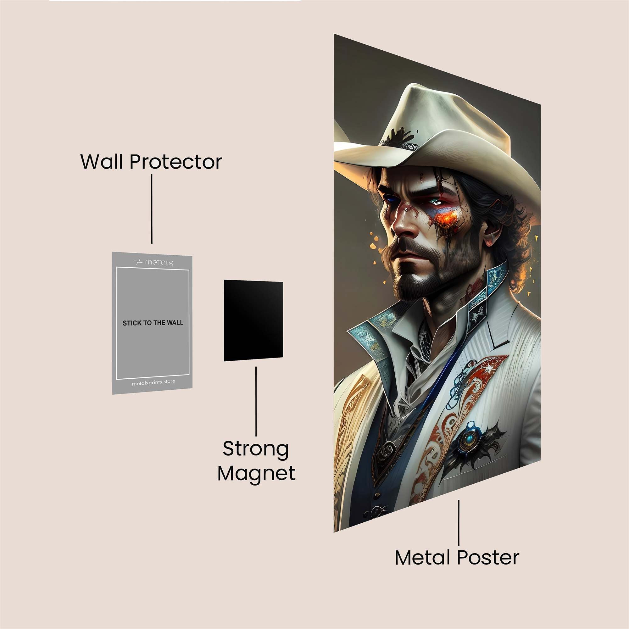 Cowboy Enigma Safe Wall Magnetic / M
