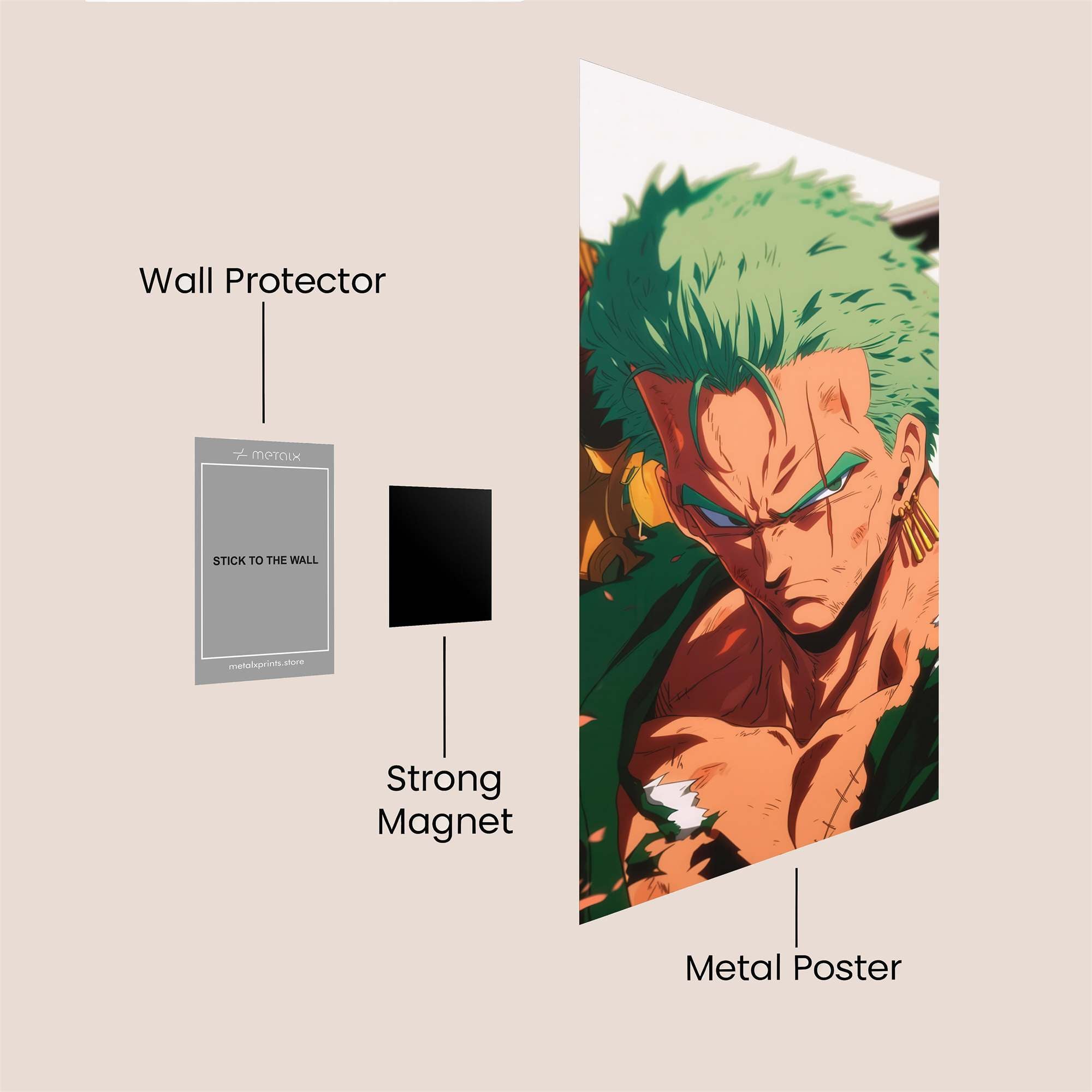 Roronoa Resolute Safe Wall Magnetic / M