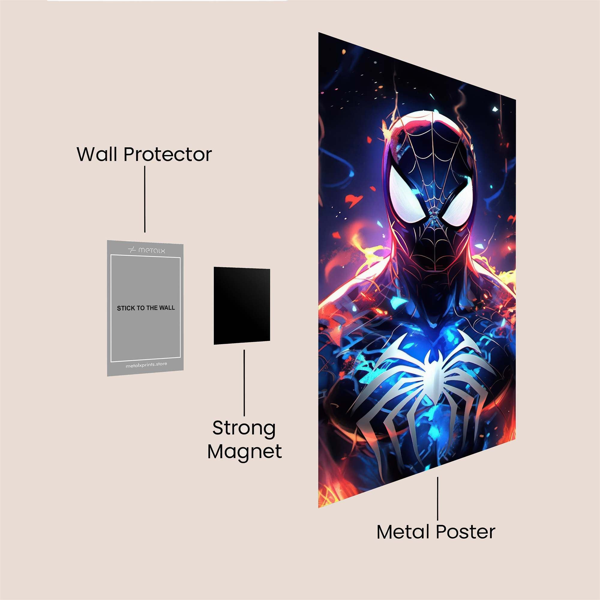 Spider Intensity Safe Wall Magnetic / M