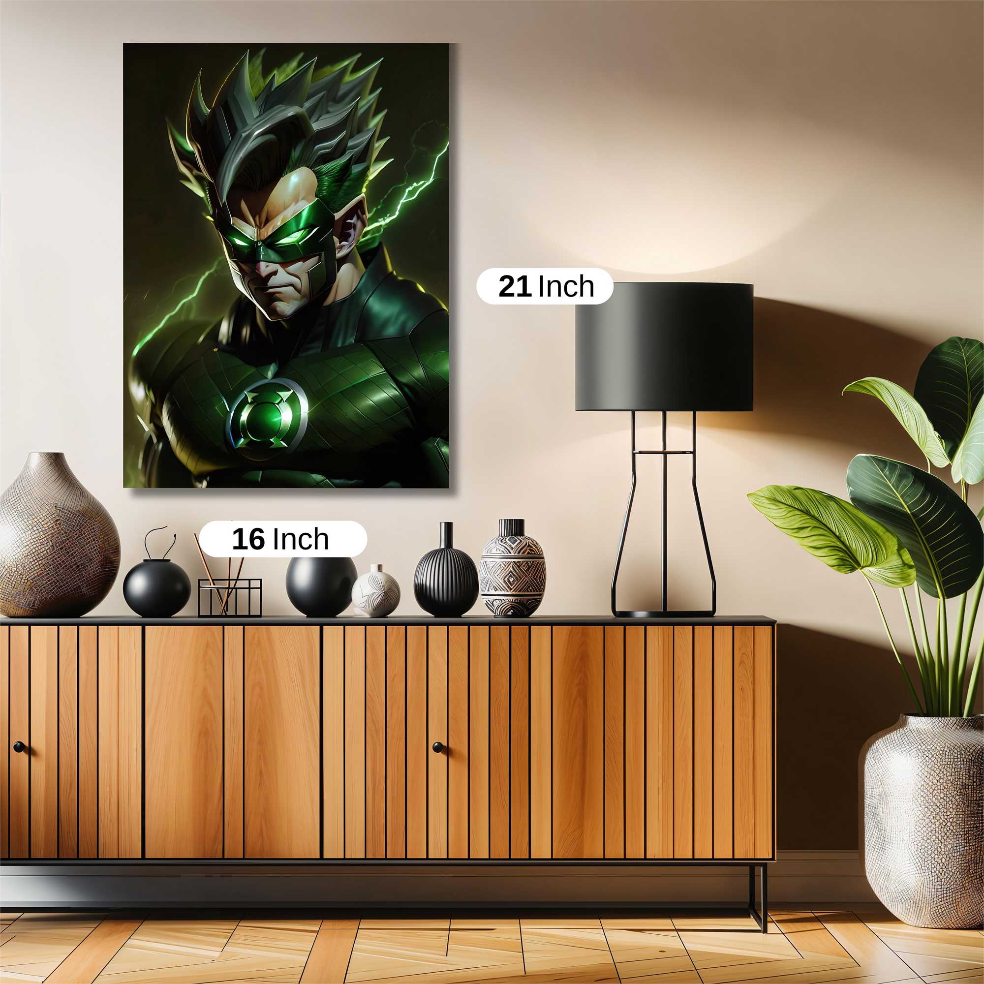Green Lantern - Heroic Safe Wall Magnetic / M