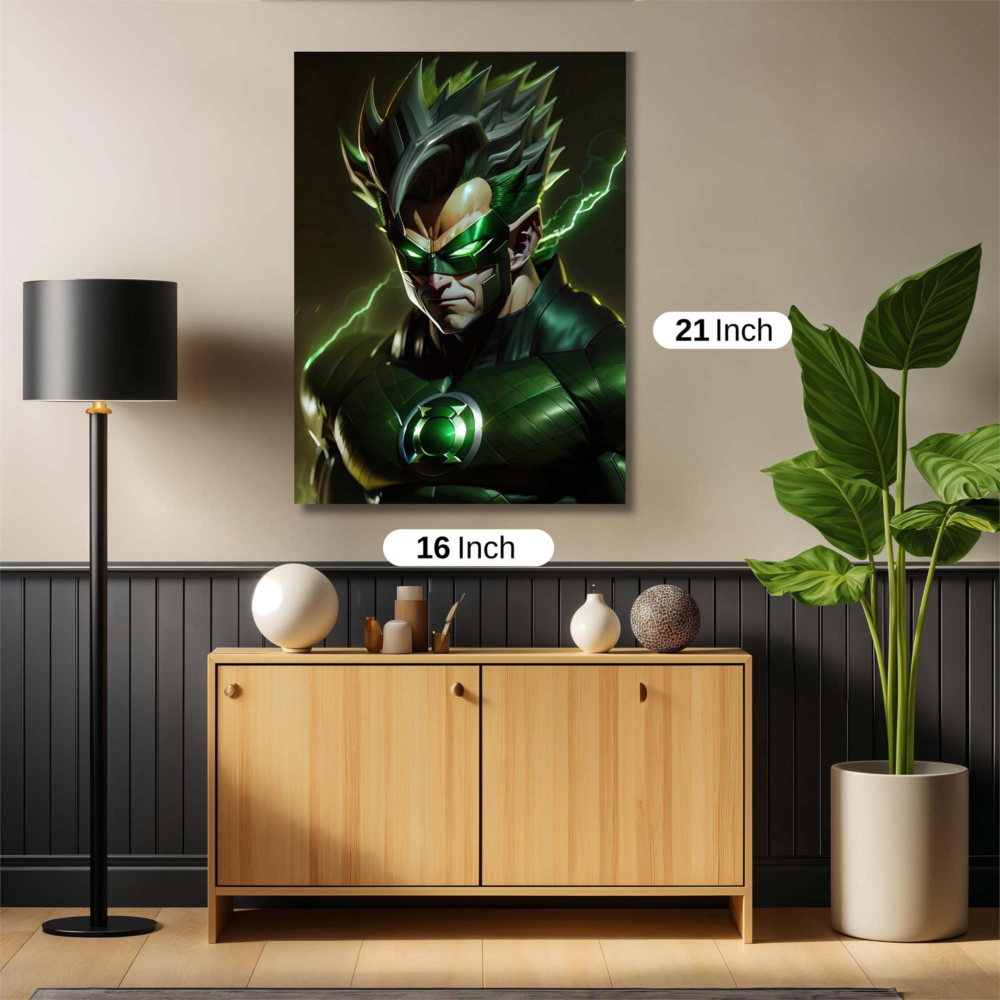 Green Lantern - Heroic Safe Wall Magnetic / M