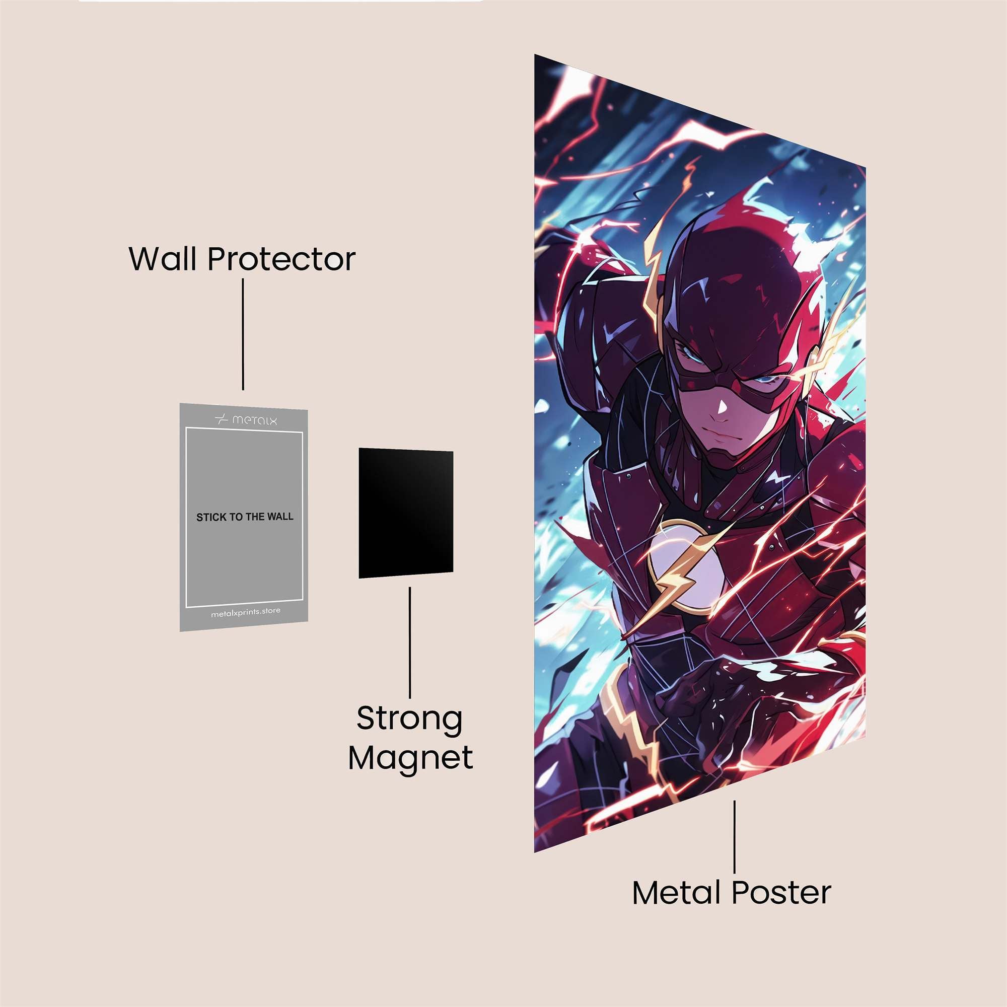 Flash Dazzling Safe Wall Magnetic / M