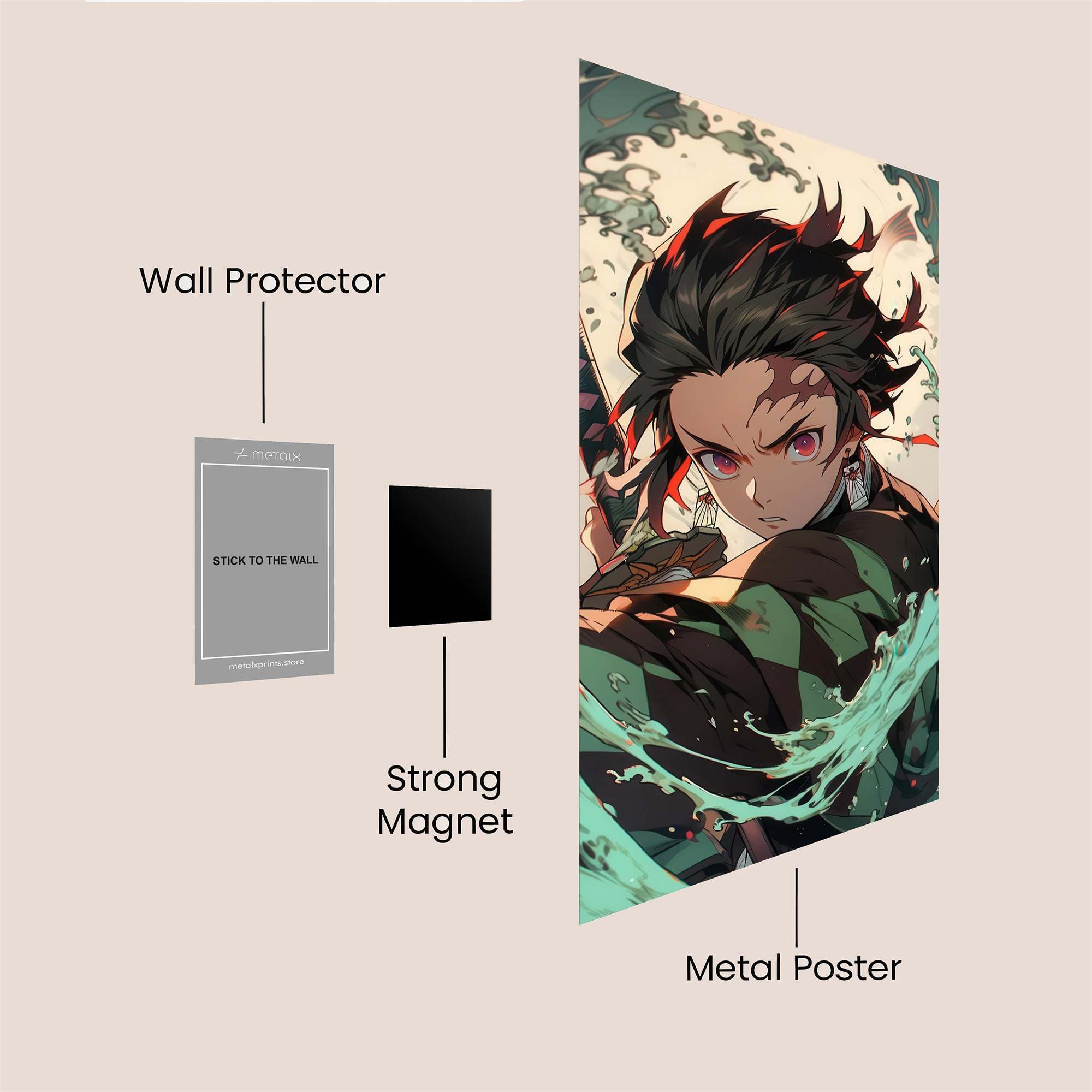 Tanjiro Triumphant Safe Wall Magnetic / M