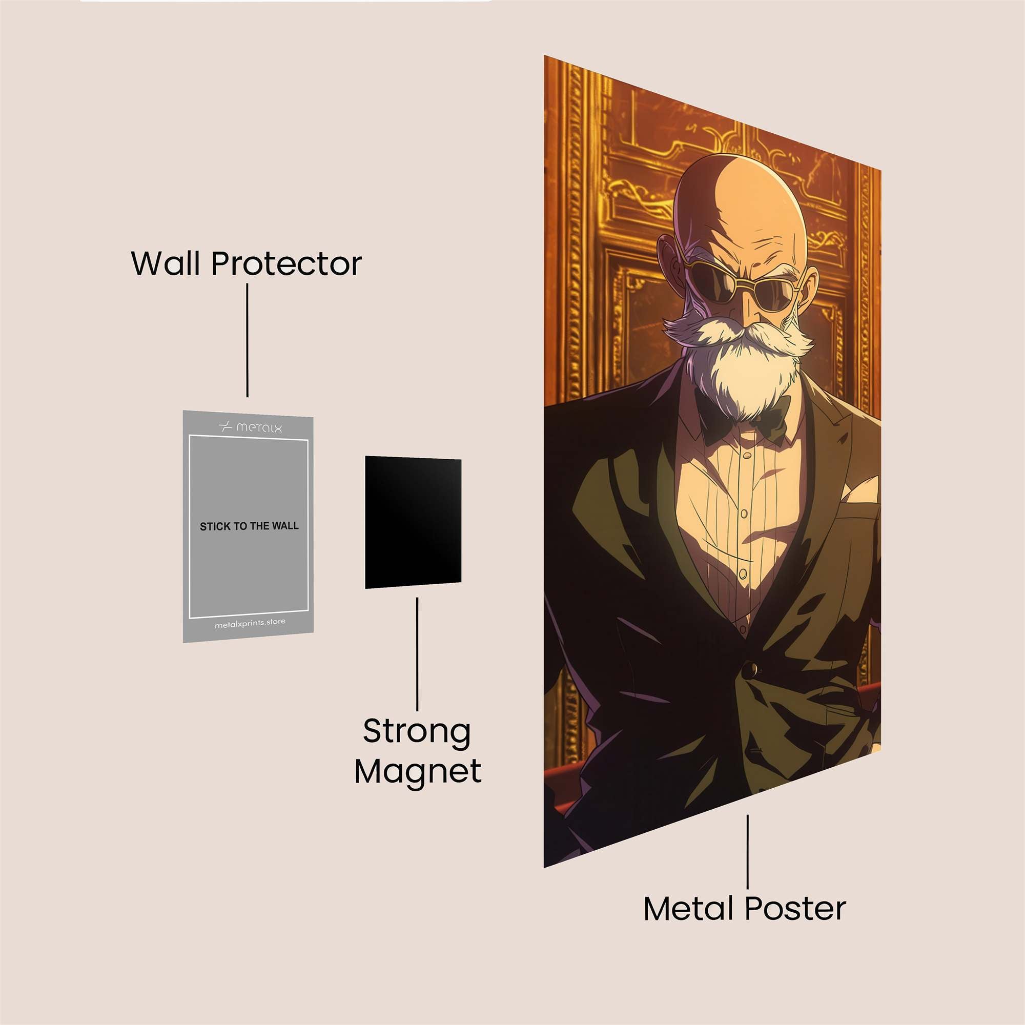 Masterful Elegance Safe Wall Magnetic / M