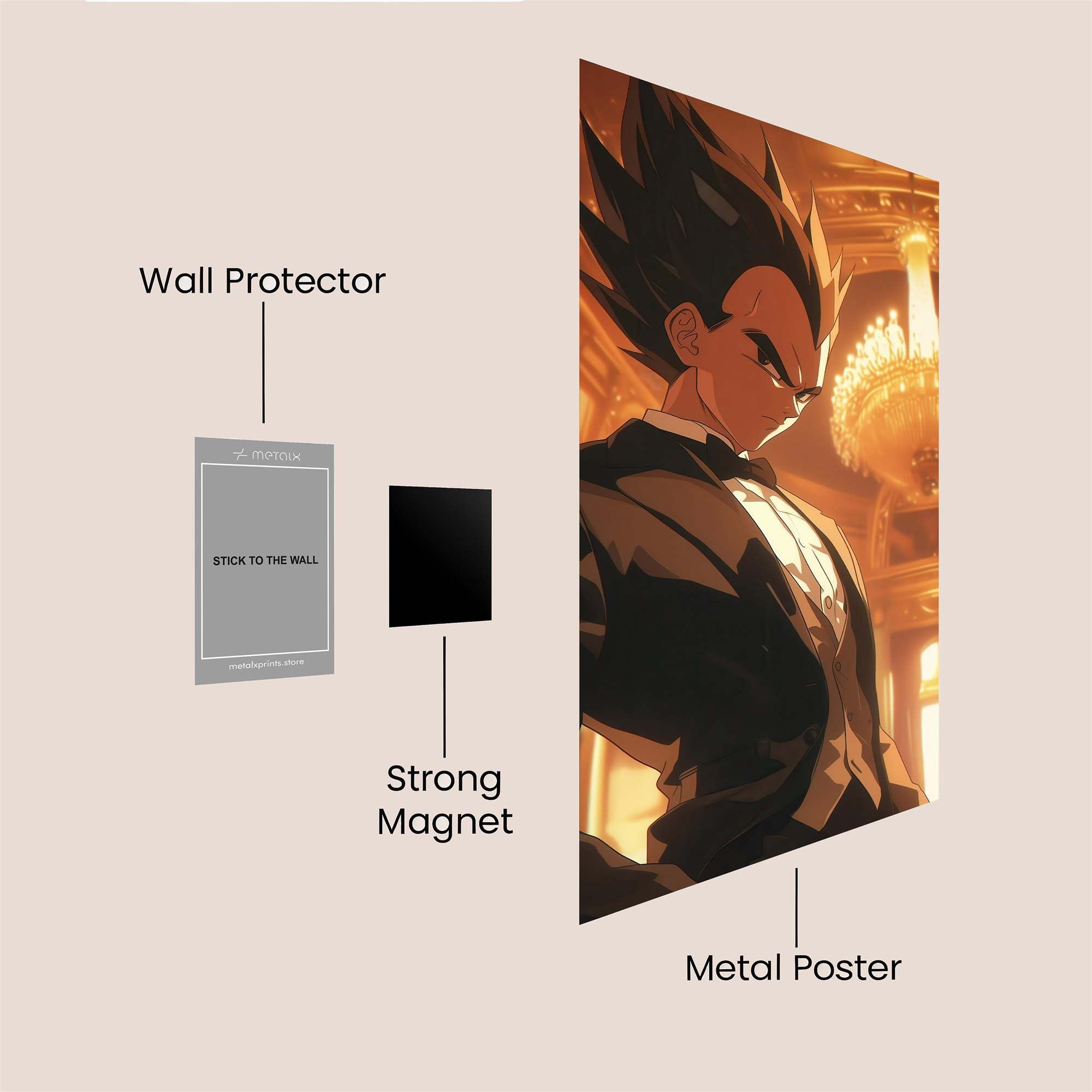 Vegeta Regal Safe Wall Magnetic / M
