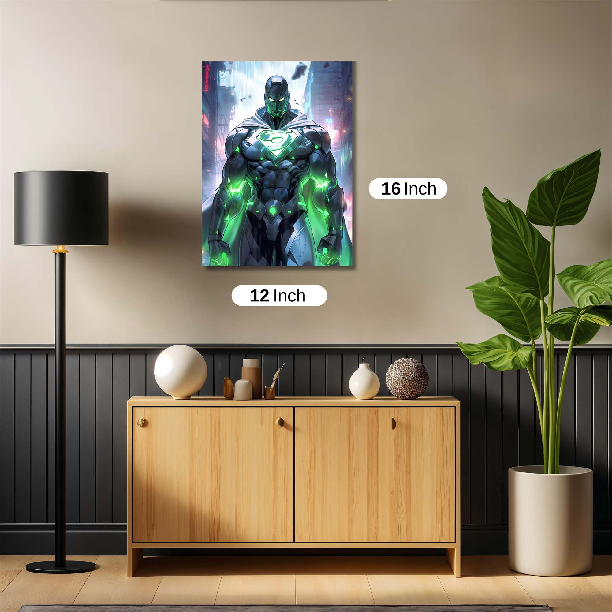 Superman Radiant Safe Wall Magnetic / M