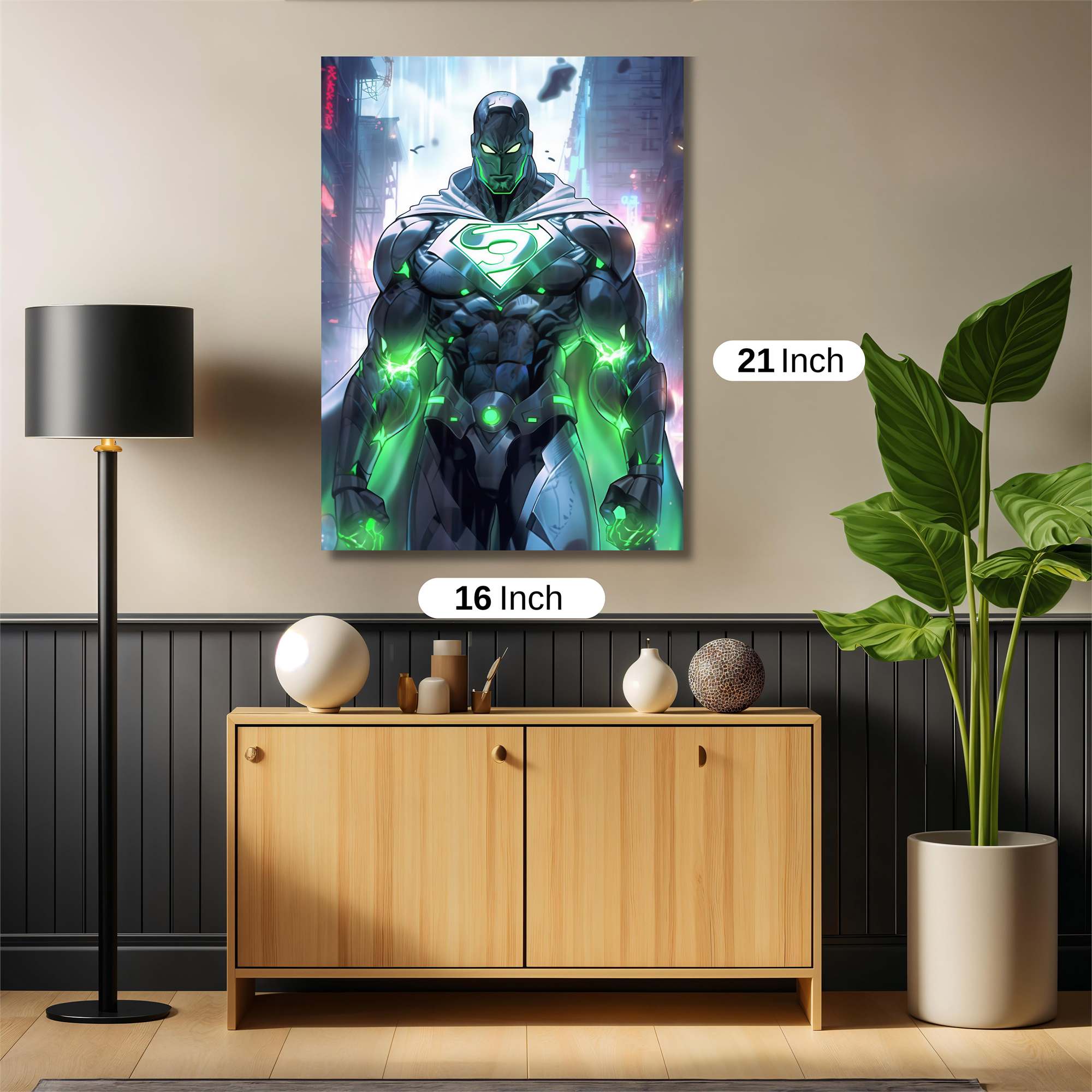 Superman Radiant Safe Wall Magnetic / M