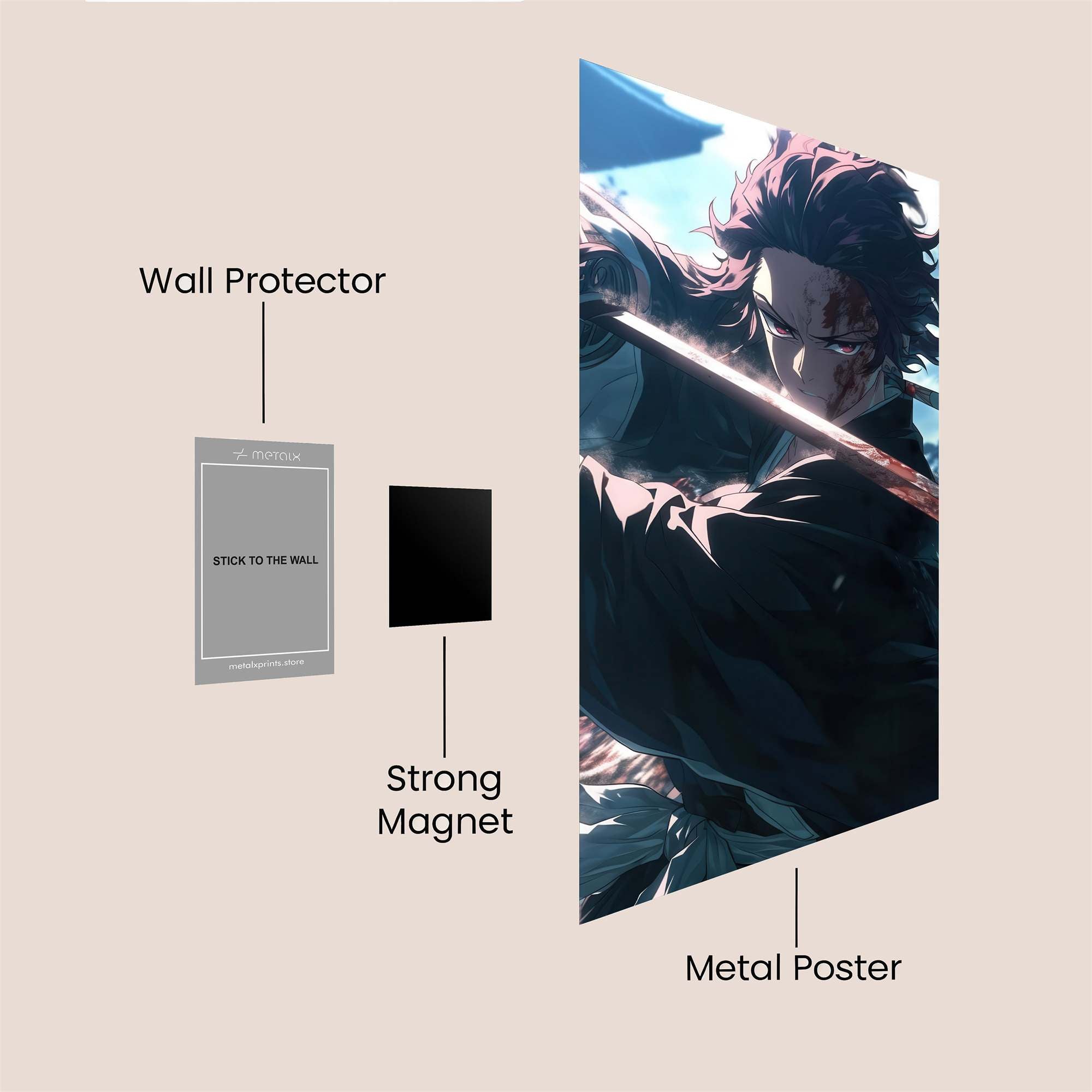 Demon Slayer Safe Wall Magnetic / M