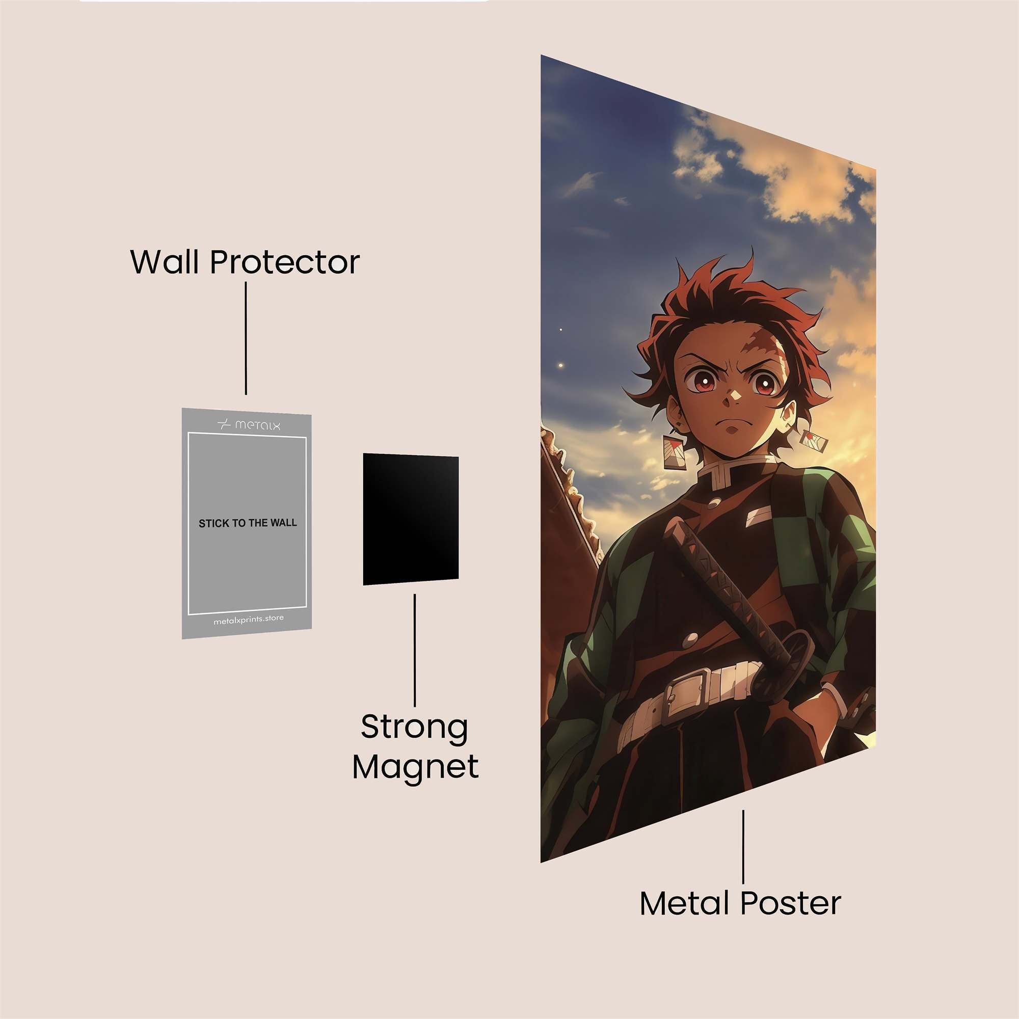 Tanjiro Resolute Safe Wall Magnetic / M