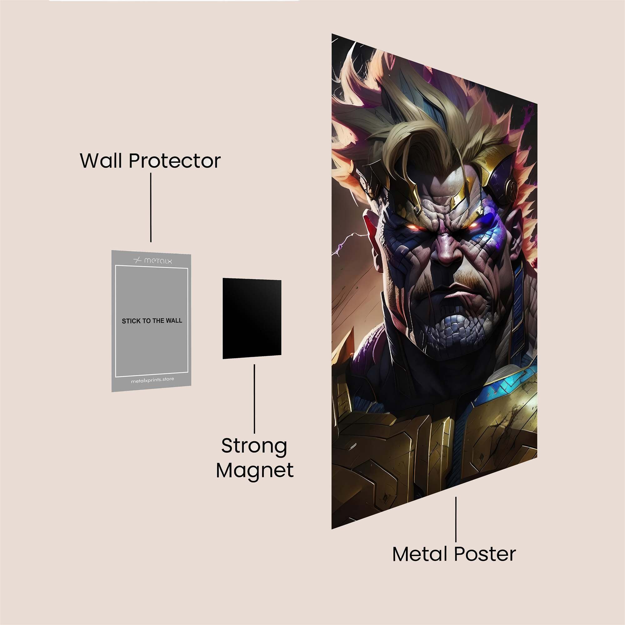 Thanos Wrathful Safe Wall Magnetic / M